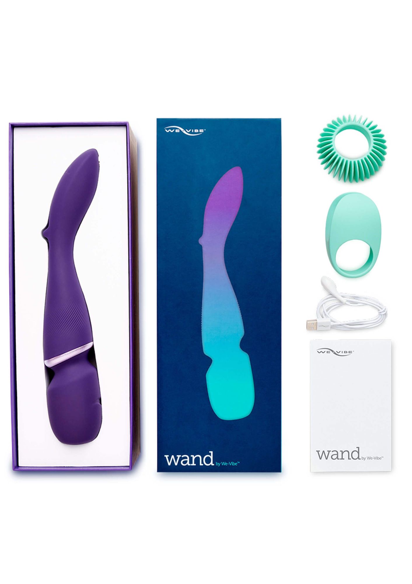 вибратор we-vibe wand, фиолетовый в 
