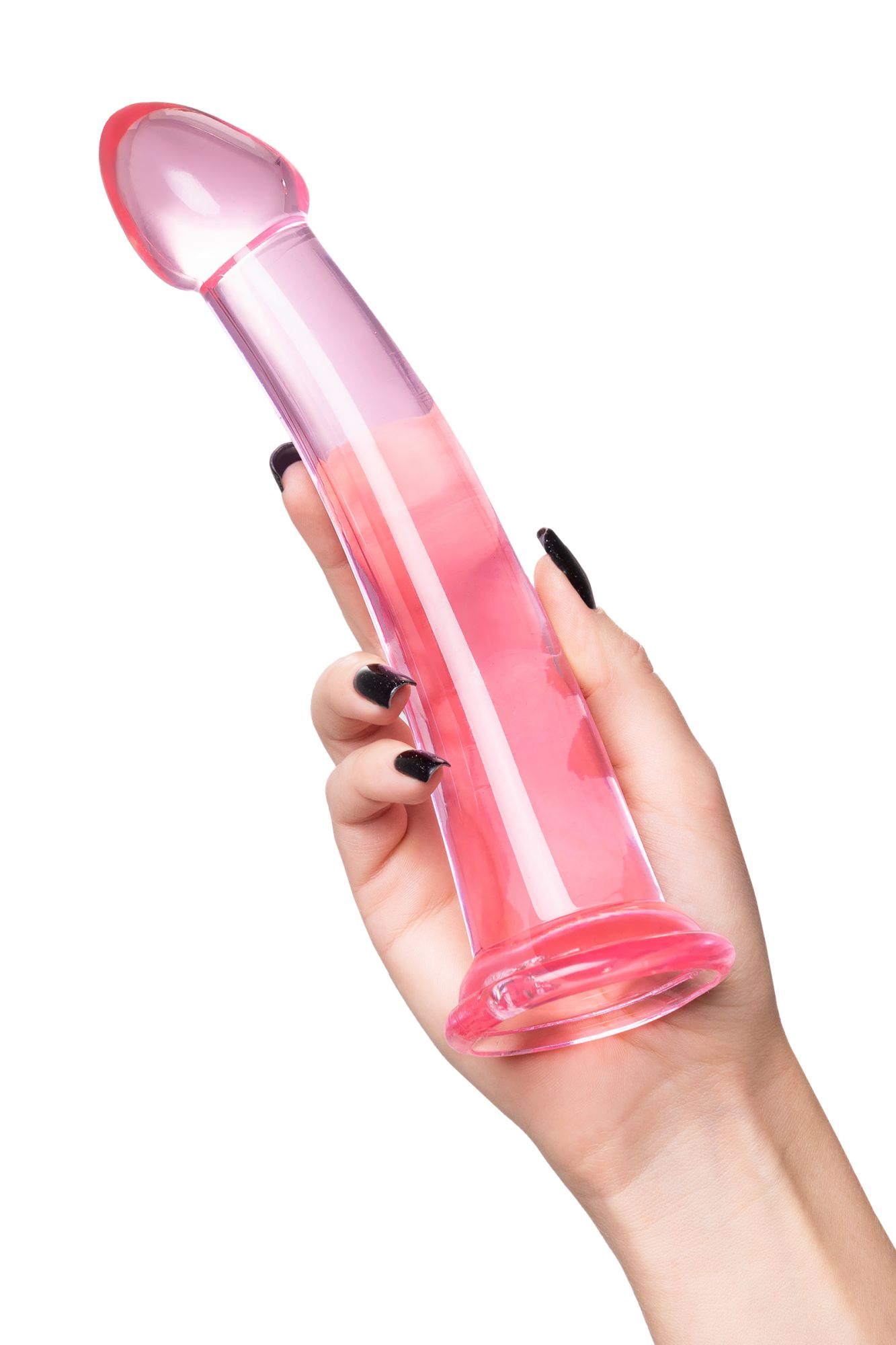 нереалистичный фаллоимитатор jelly dildo xl toyfa basic, tpe, розовый, 22 см в 