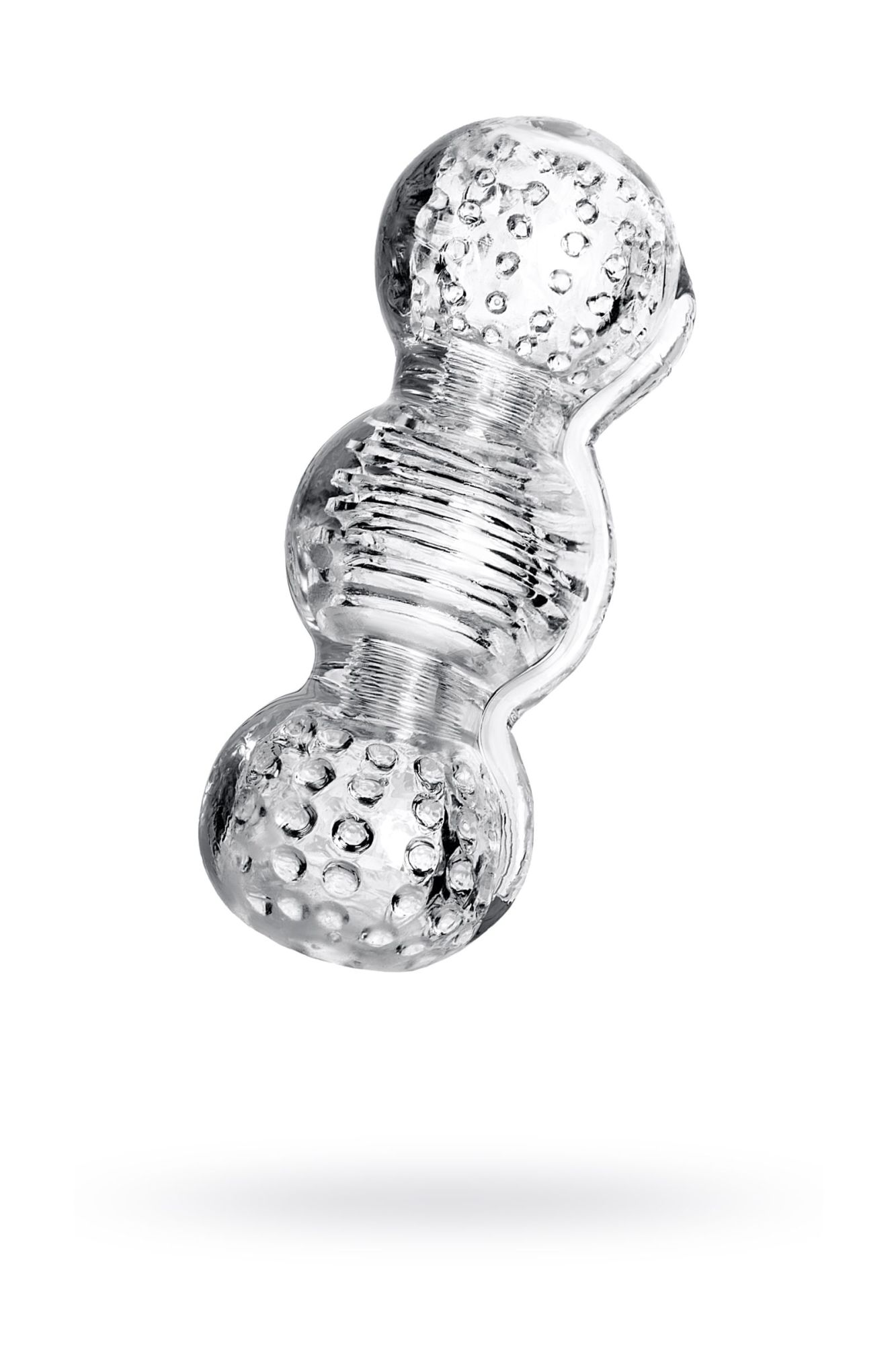 мастурбатор нереалистичный lingam by toyfa rashmi, tpe, прозрачный, 15,5 см в 