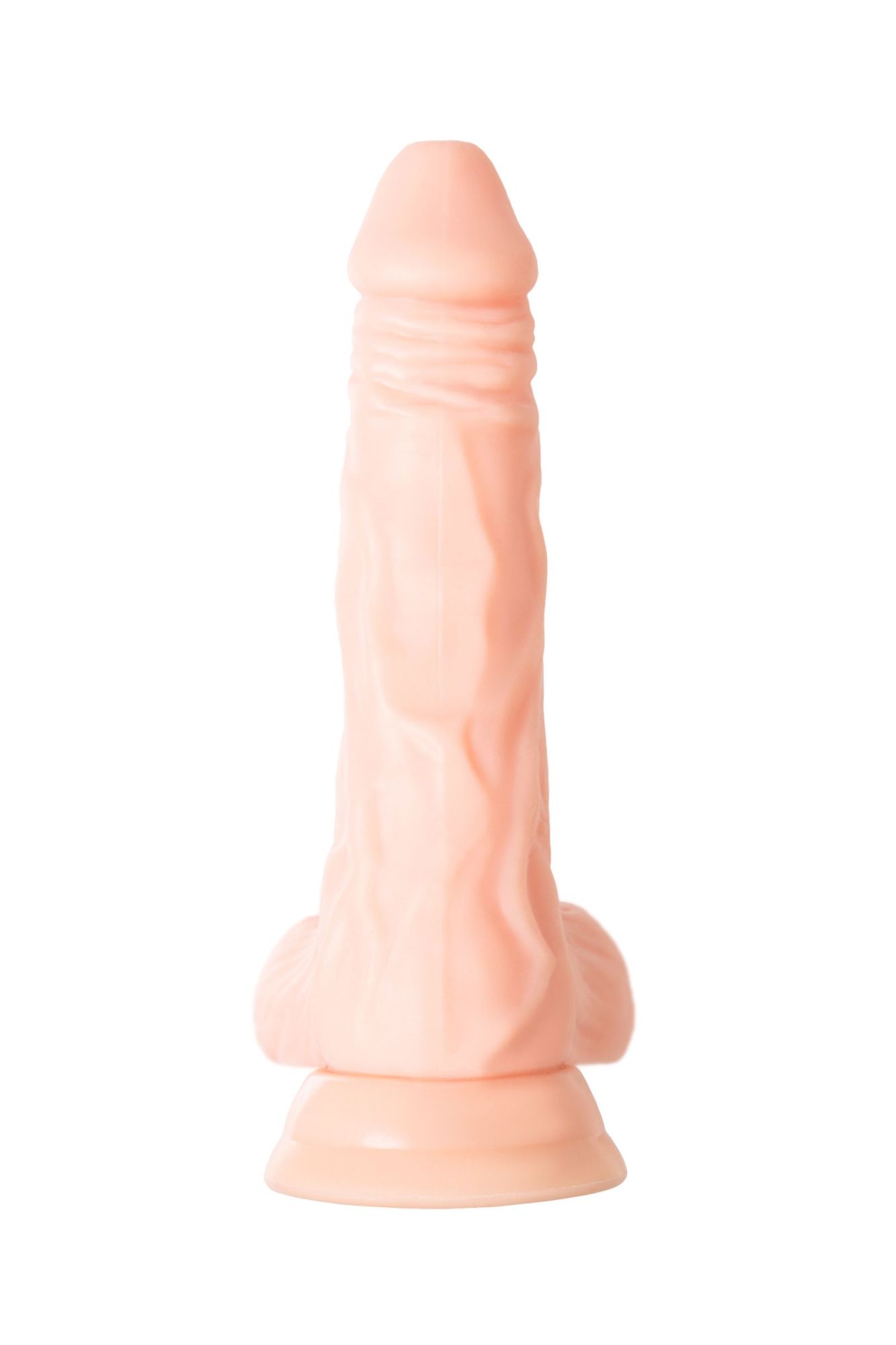 реалистичный фаллоимитатор toyfa  a-toys slock, tpe, телесный, 19 см в 