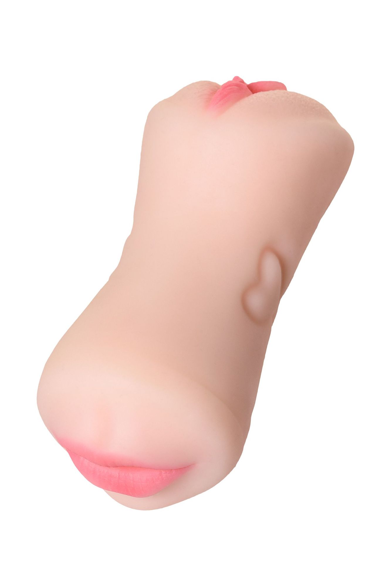 мастурбатор реалистичный toyfa juicy pussy pretty mouth, рот и вагина, softskin, телесный,17 см в 