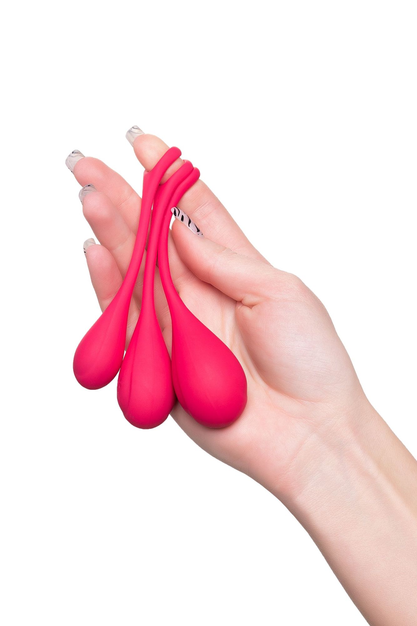 набор вагинальных шариков satisfyer yoni, силикон, красный, ø 2 см. в 