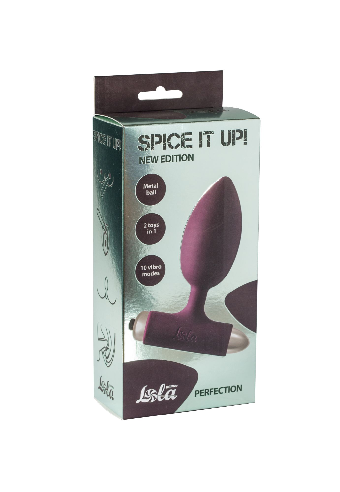анальная пробка с вибрацией spice it up new edition perfection wine red 8014-03lola в 