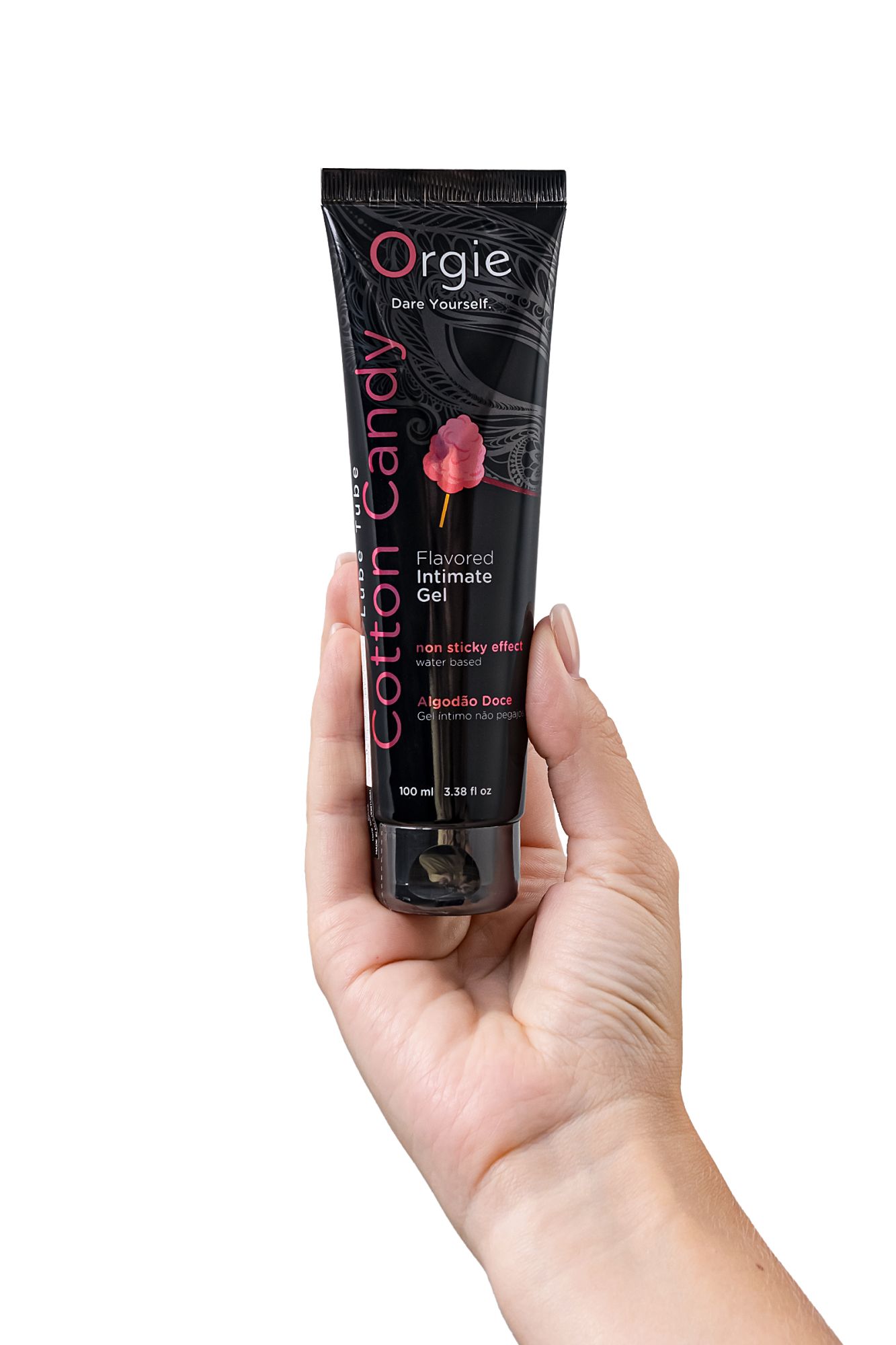 интимный гель orgie lube tube, водная основа, со вкусом сахарной ваты, 100 мл в 