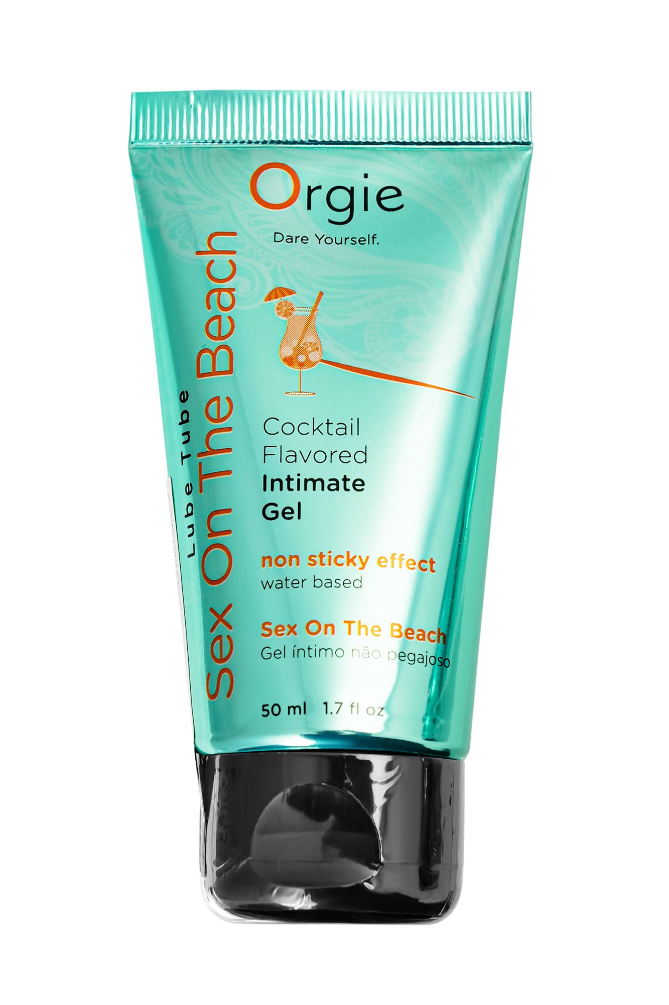 интимный гель orgie lube tube на водной основе, со вкусом коктейля секс на пляже, 50 мл в 