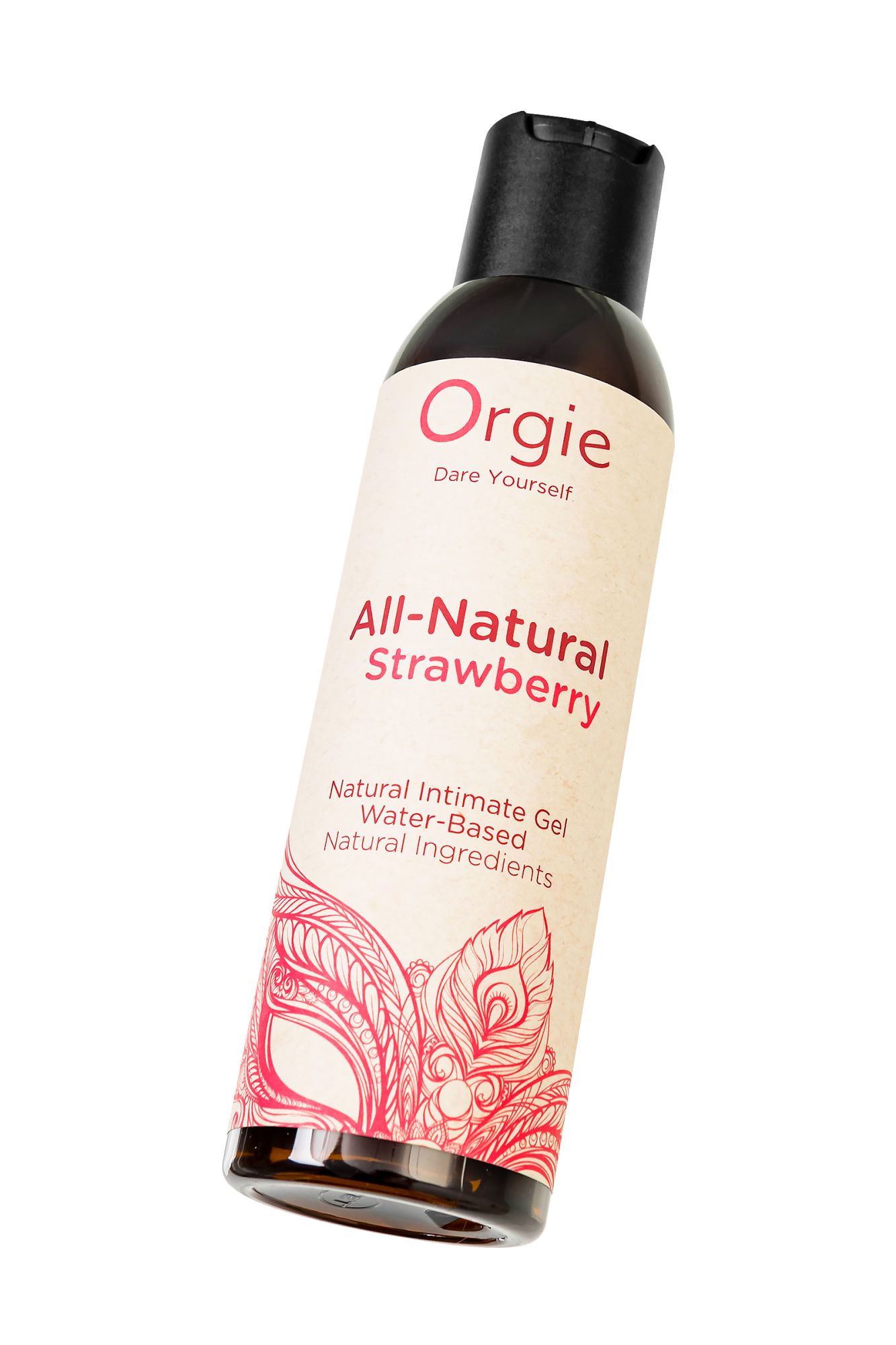 интимный гель orgie all - natural strawberry на водной основе, 150 мл в 