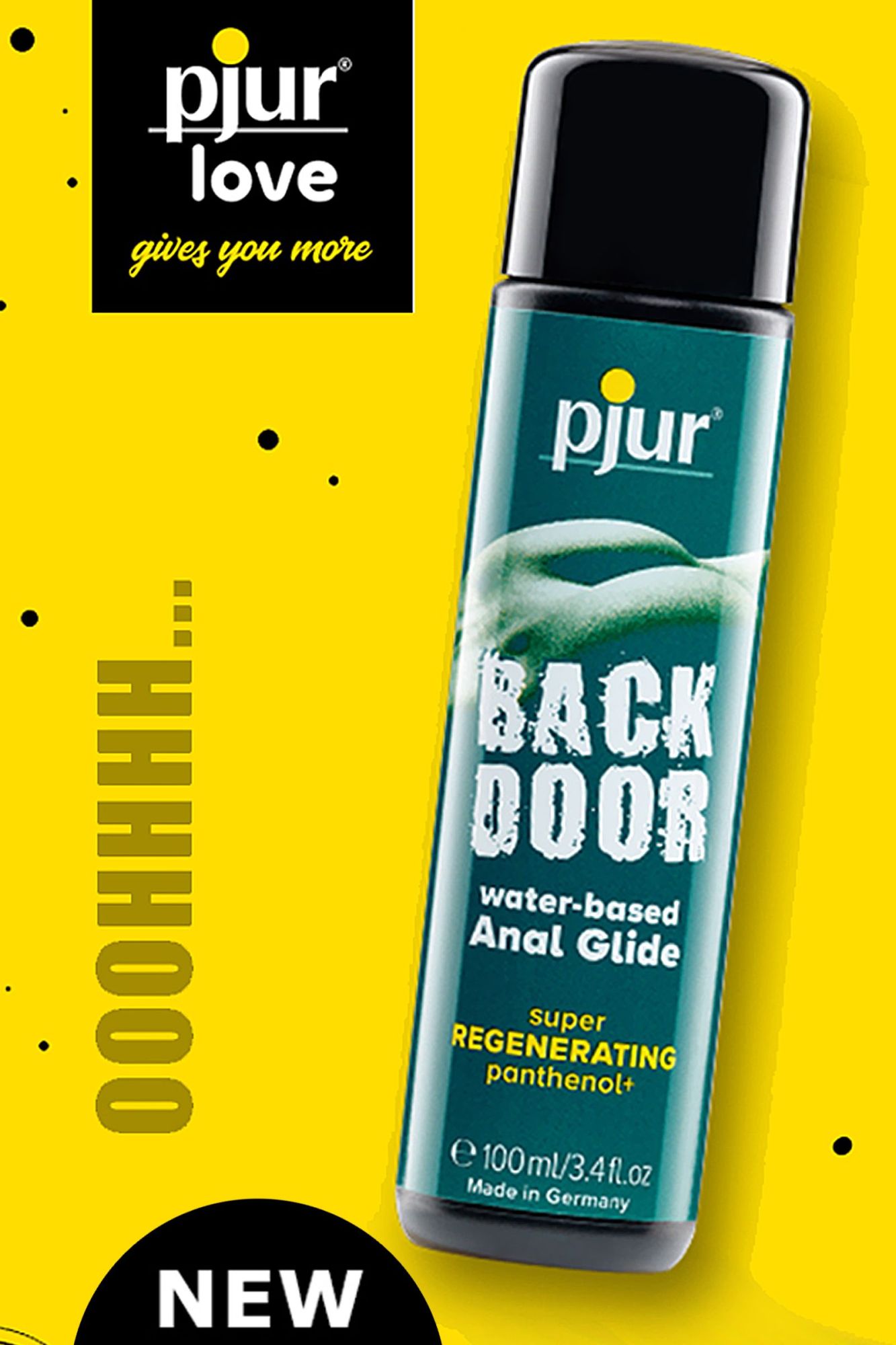 лубрикант для анального секса с ромашкой и пантенолом pjur backdoor panthenol glide, 100 мл в 