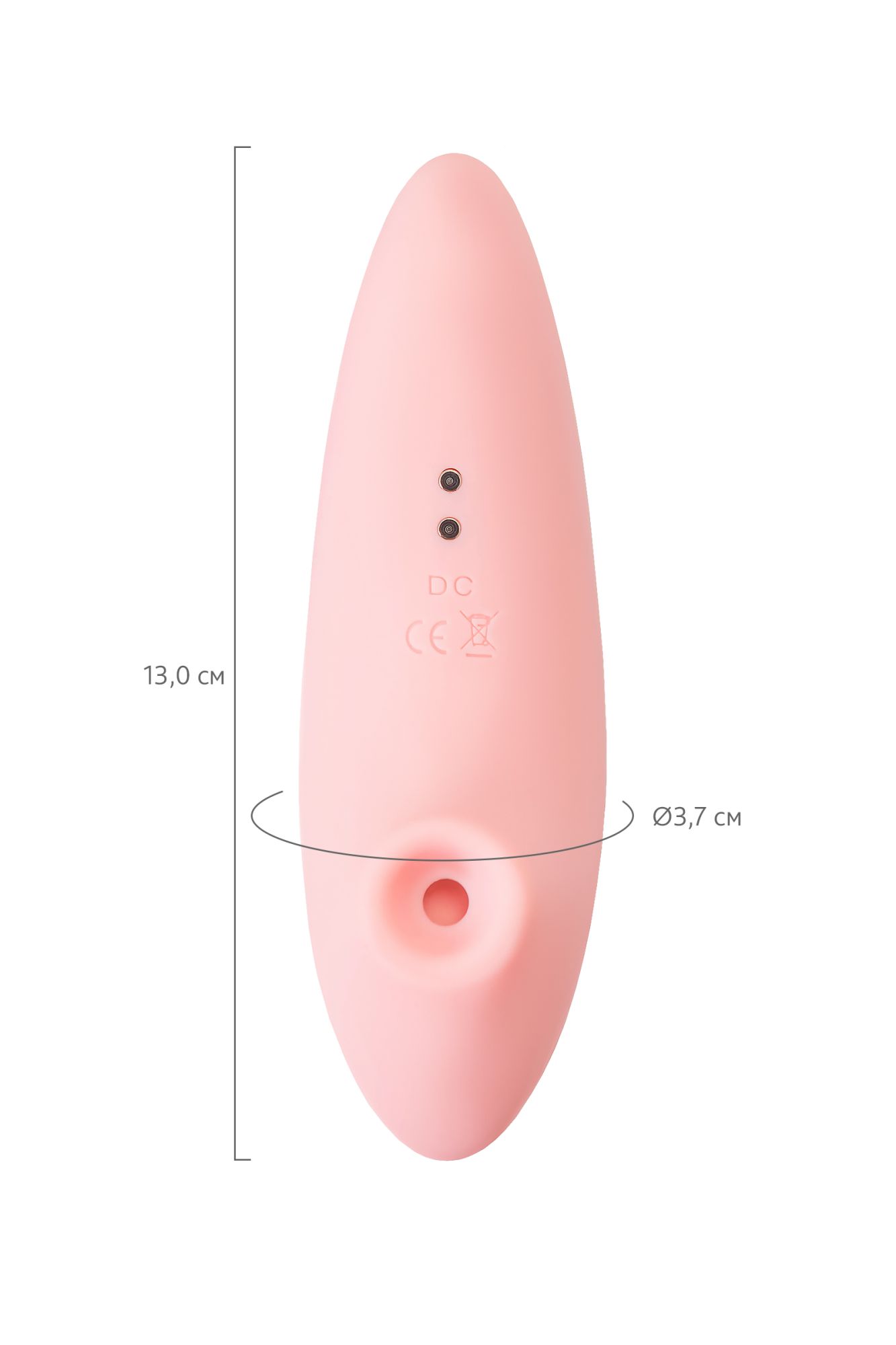 вакуумный стимулятор flovetta lily, силикон, розовый, 13 см в 