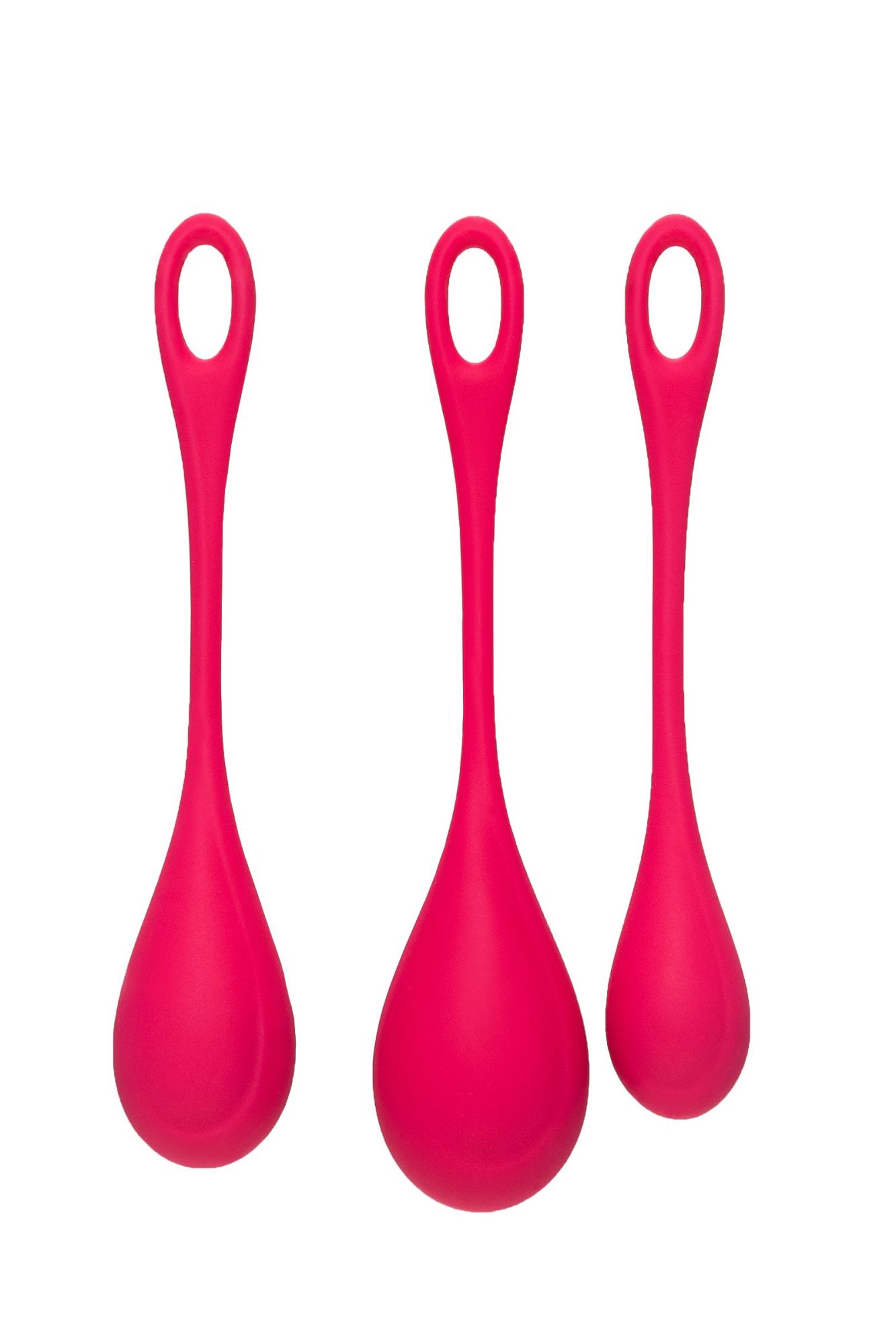 набор вагинальных шариков satisfyer yoni, силикон, красный, ø 2 см. в 