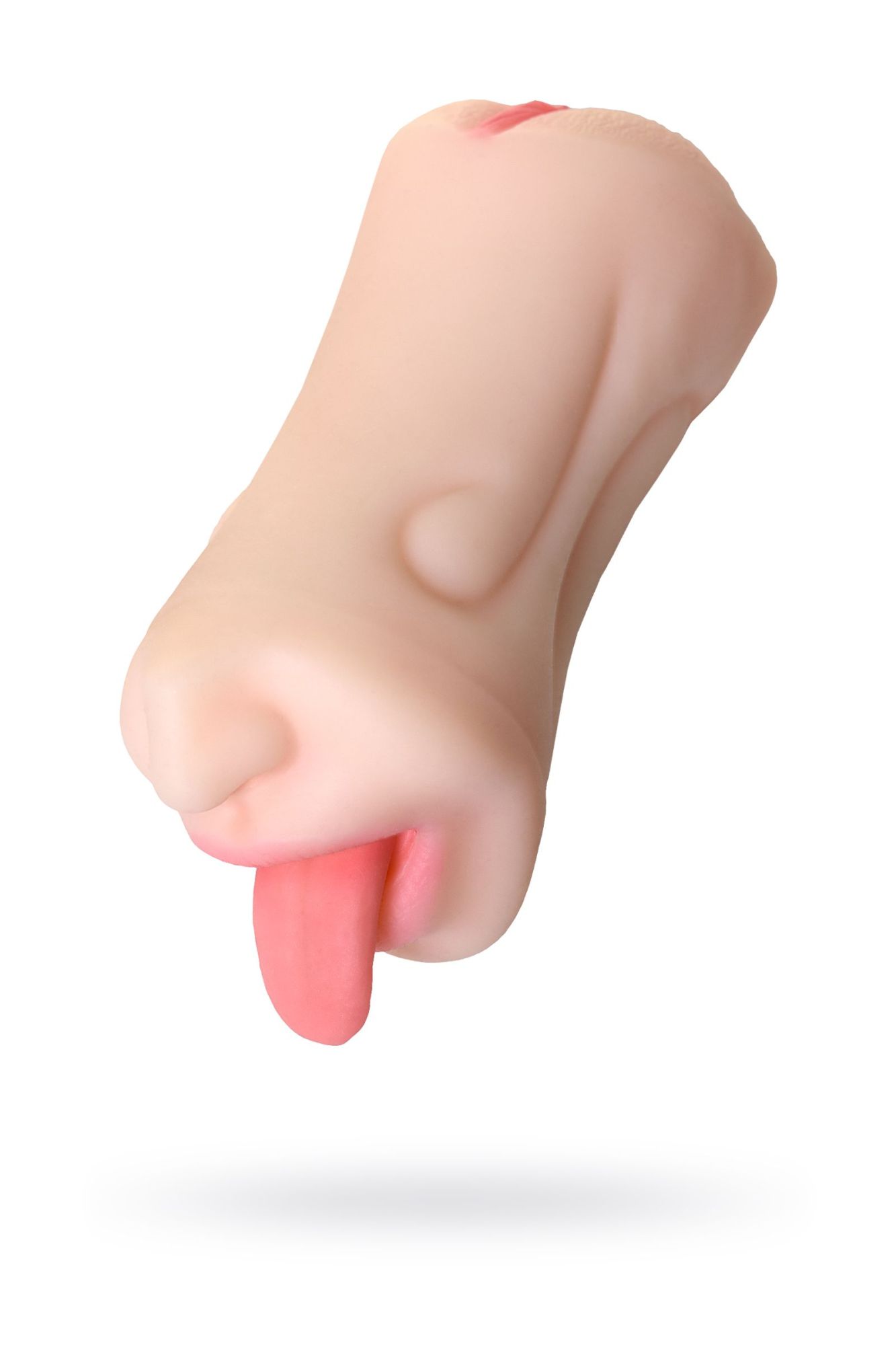 мастурбатор реалистичный toyfa juicy pussy fruity tongue, рот и вагина, tpe, телесный,19 см в 
