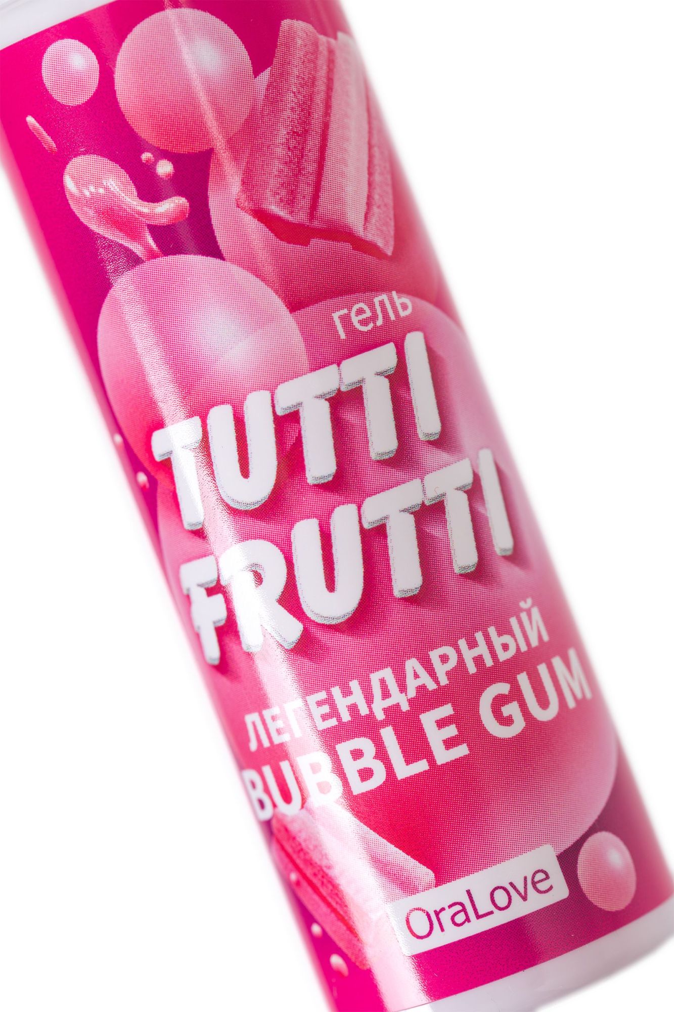 съедобная гель-смазка tutti-frutti для орального секса со вкусом bubble gum, 30 гр в 