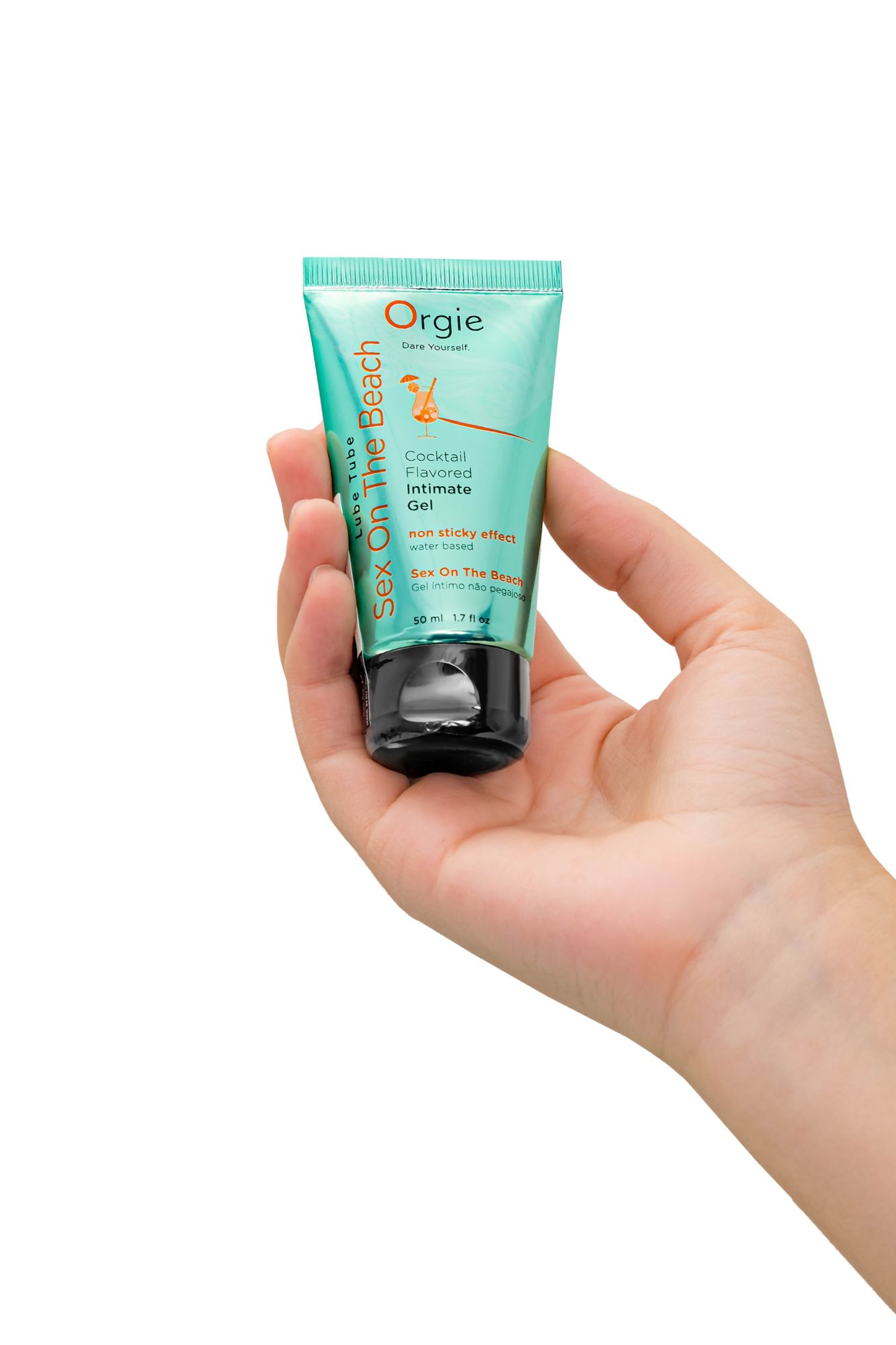 интимный гель orgie lube tube на водной основе, со вкусом коктейля секс на пляже, 50 мл в 