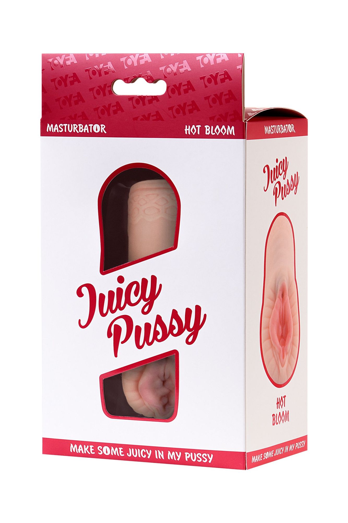 мастурбатор реалистичный toyfa juicy pussy hot bloom, вагина, tpr, телесный, 15 см в 
