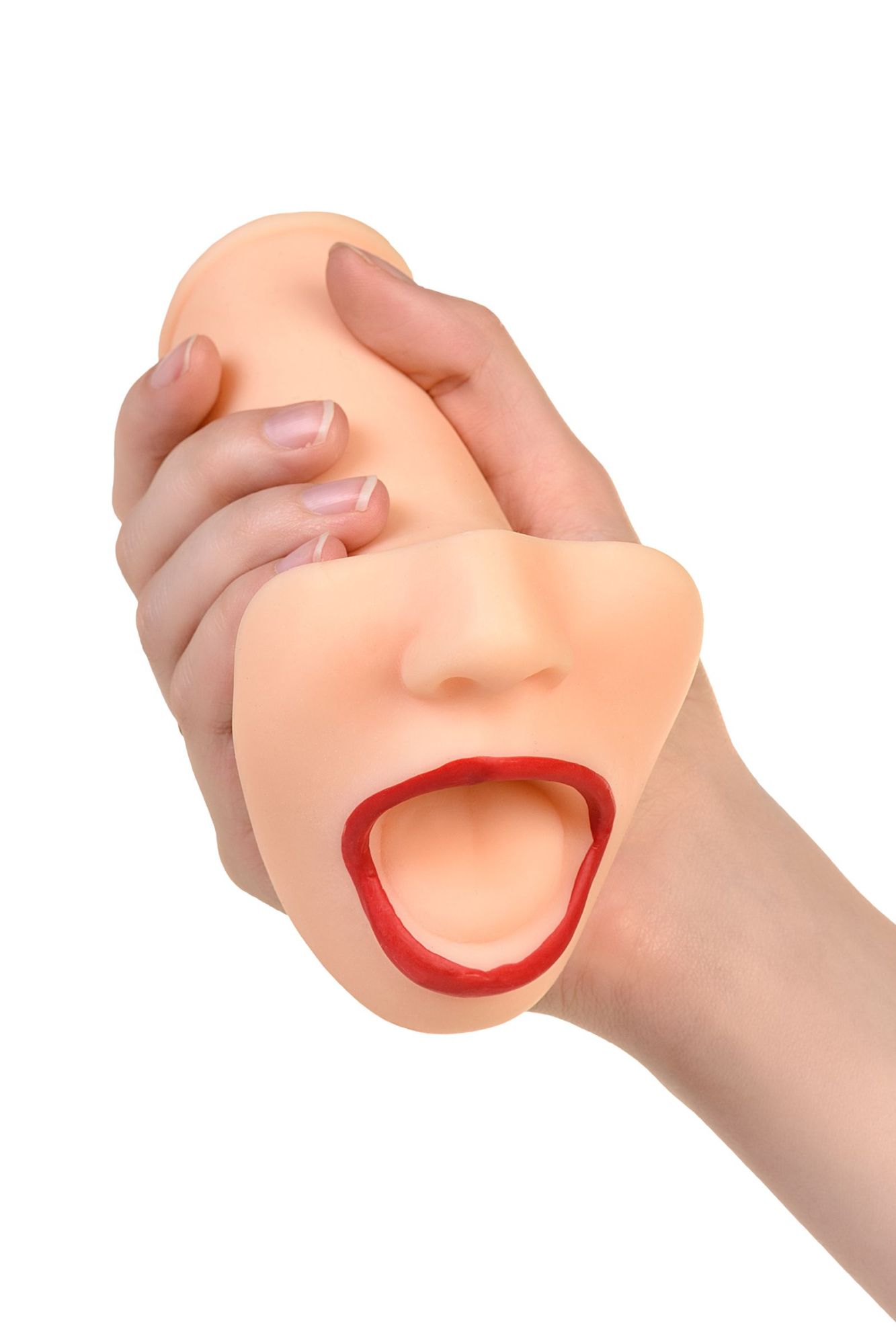 мастурбатор реалистичный  toyfa juicy pussy juicy lips, рот, tpr, телесный, 12,6 см в 