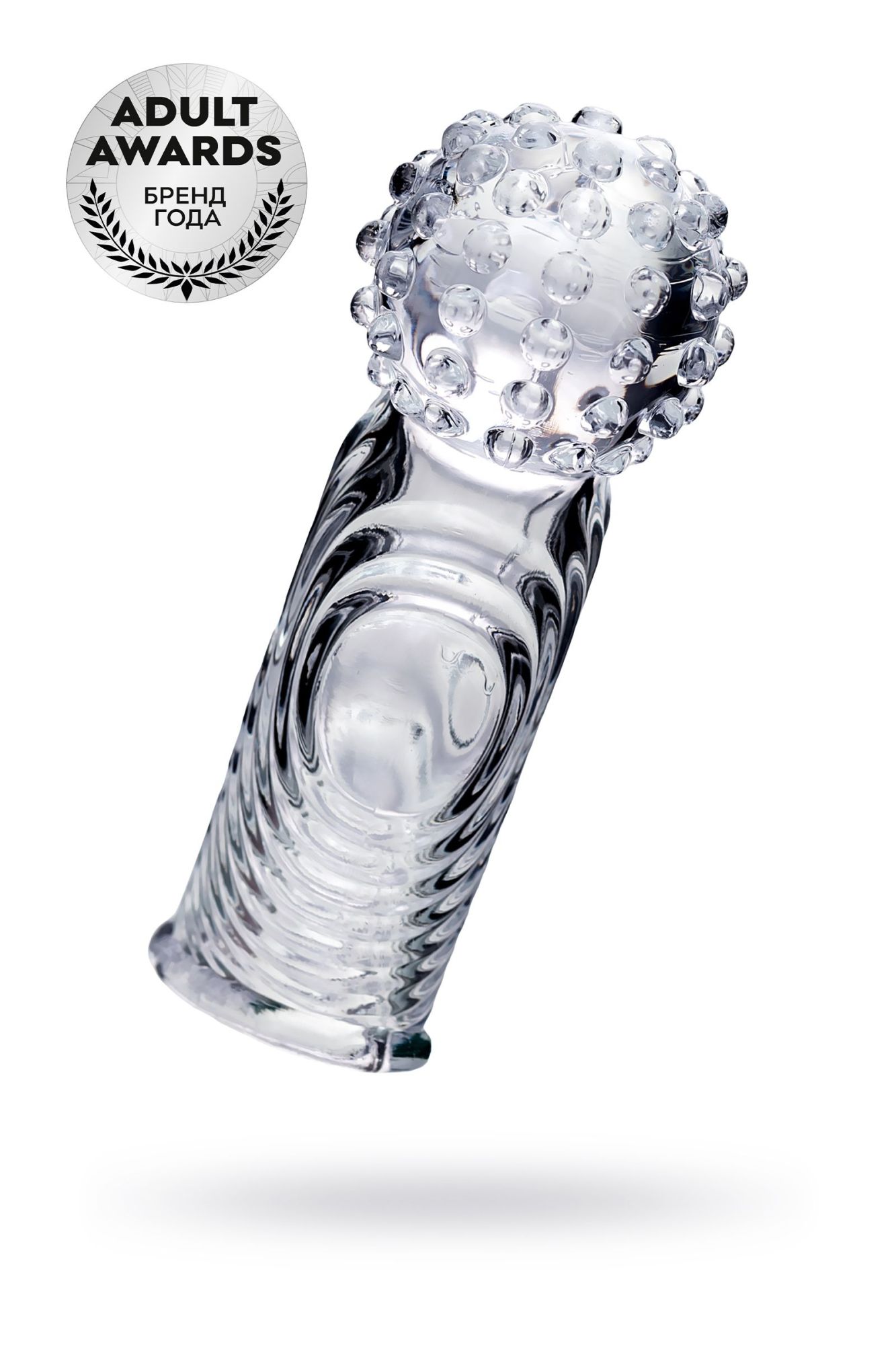 насадка на палец a-toys ricol, тре, прозрачный, 8 см в 