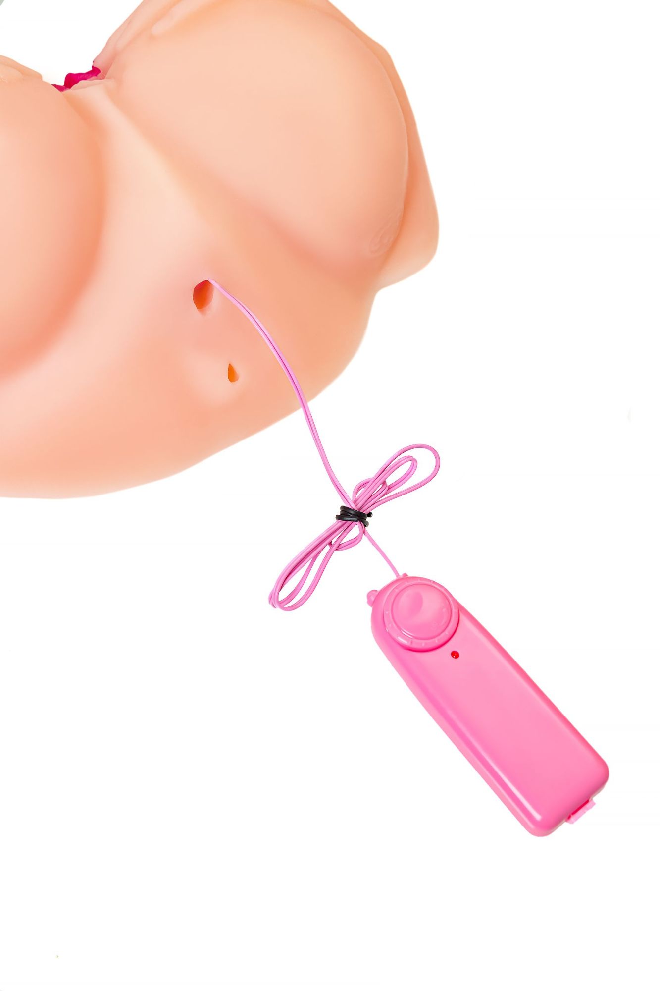 мастурбатор реалистичный toyfa juicy pussy nicole с вибрацией, вагина и анус, tpr, телесный, 19 см в 