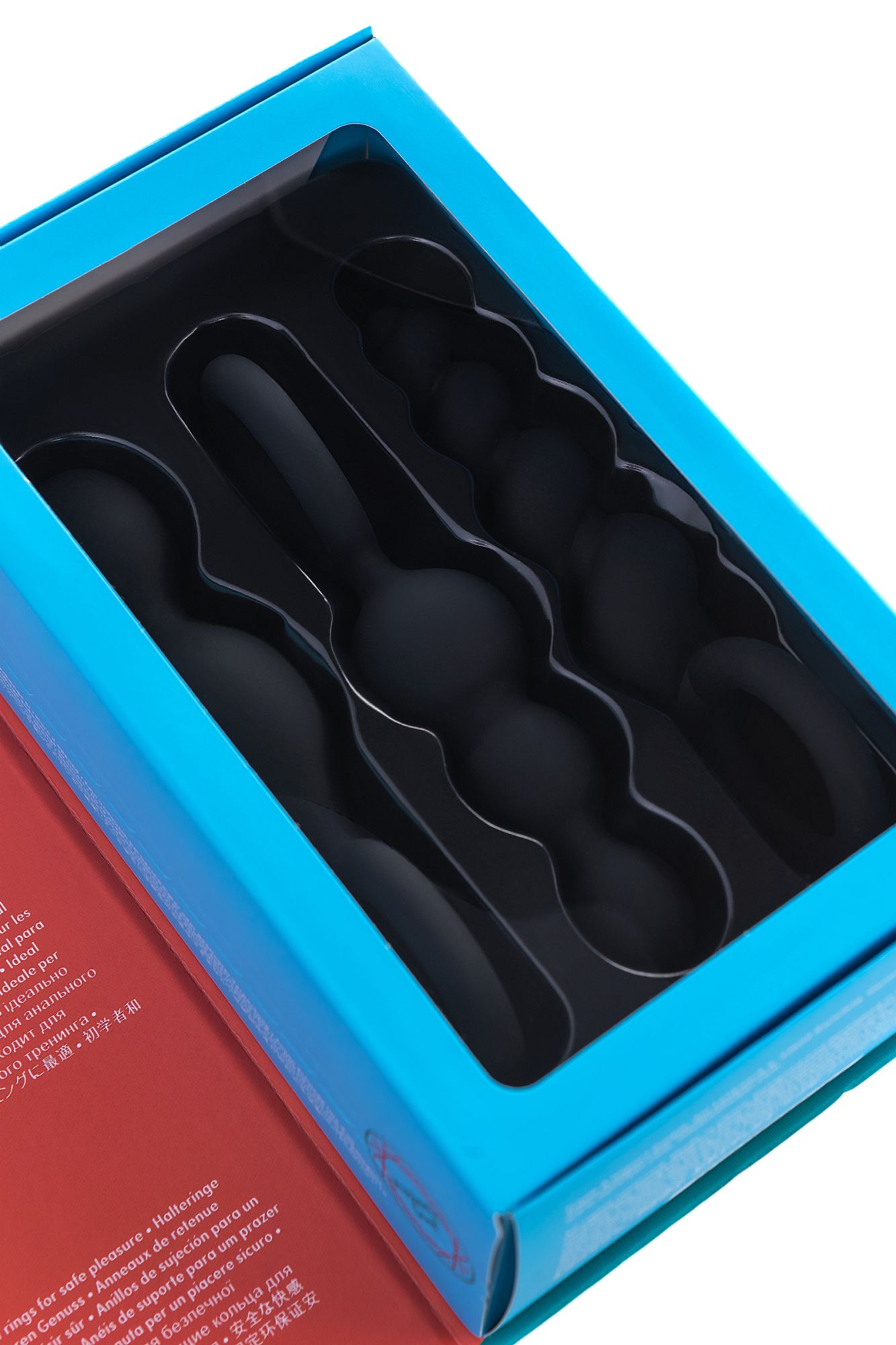 набор анальных плагов satisfyer, силикон, чёрный, 13,5 см. в 