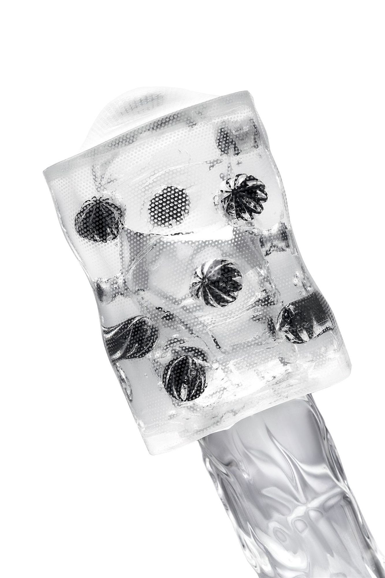 нереалистичный мастурбатор tenga crysta ball, tpe, прозрачный, 15,5 см в 