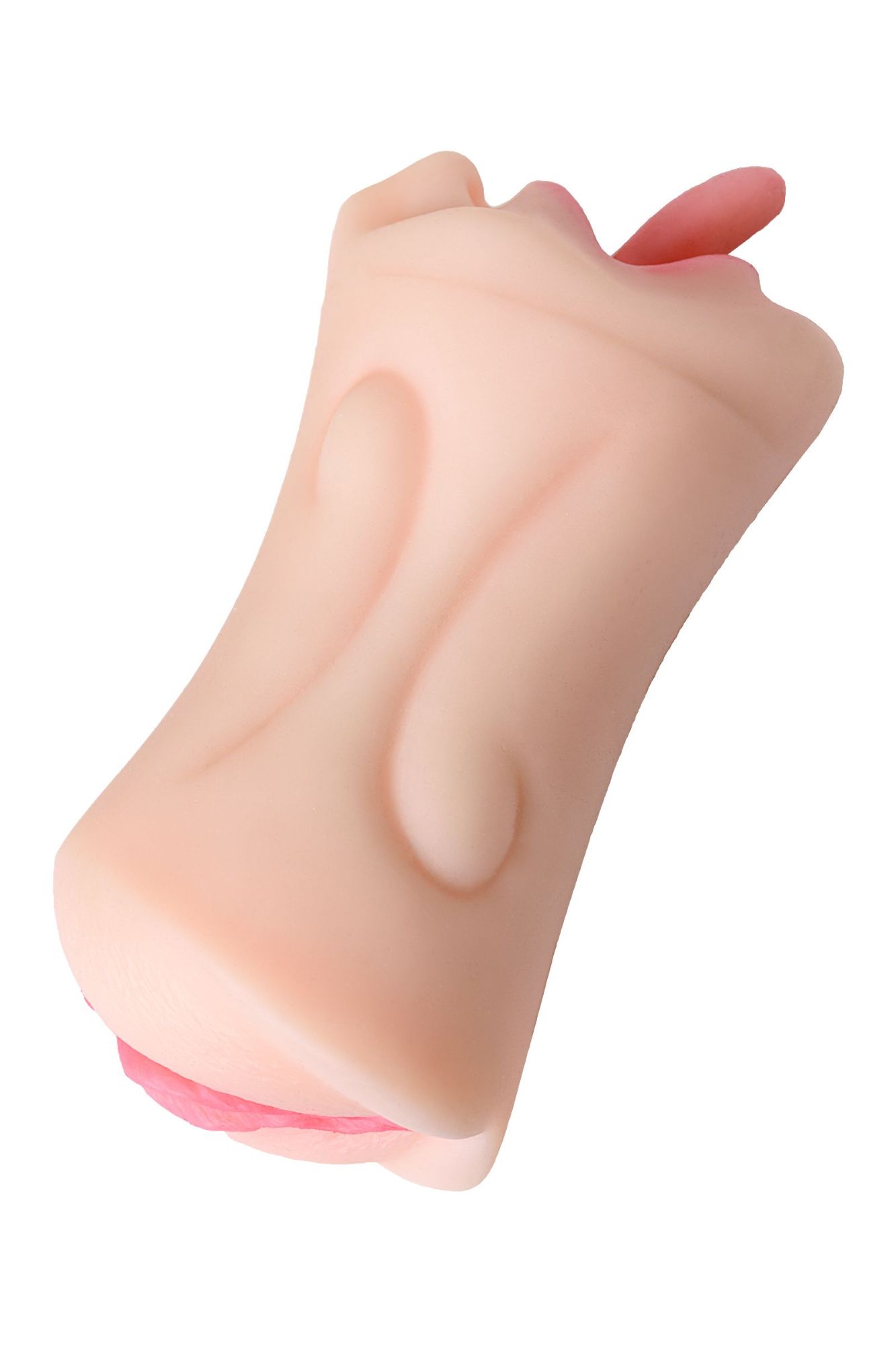 мастурбатор реалистичный toyfa juicy pussy fruity tongue, рот и вагина, tpe, телесный,19 см в 