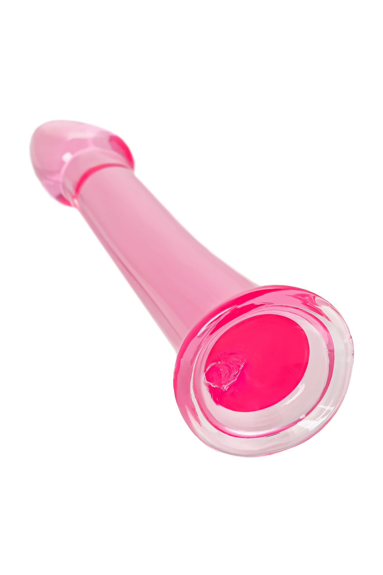 нереалистичный фаллоимитатор jelly dildo xl toyfa basic, tpe, розовый, 22 см в 
