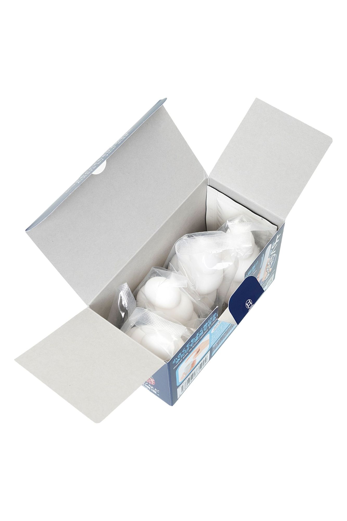 мастурбатор нереалистичный mensmax pucchi set box marine, tpe, белый, 6,5 см в 