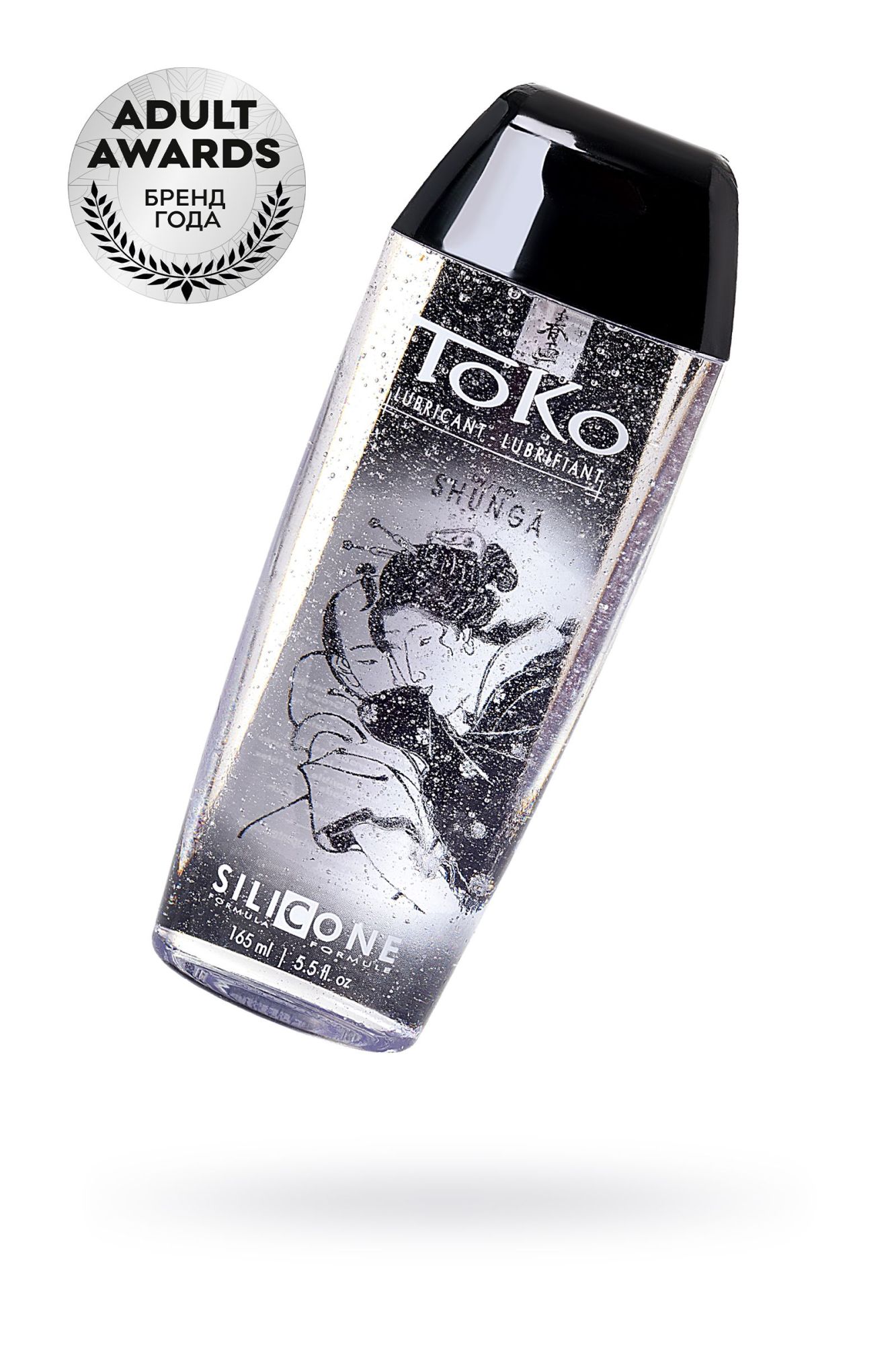 лубрикант shunga toko silicone на силиконовой основе, длительное скольжение, 165 мл в 
