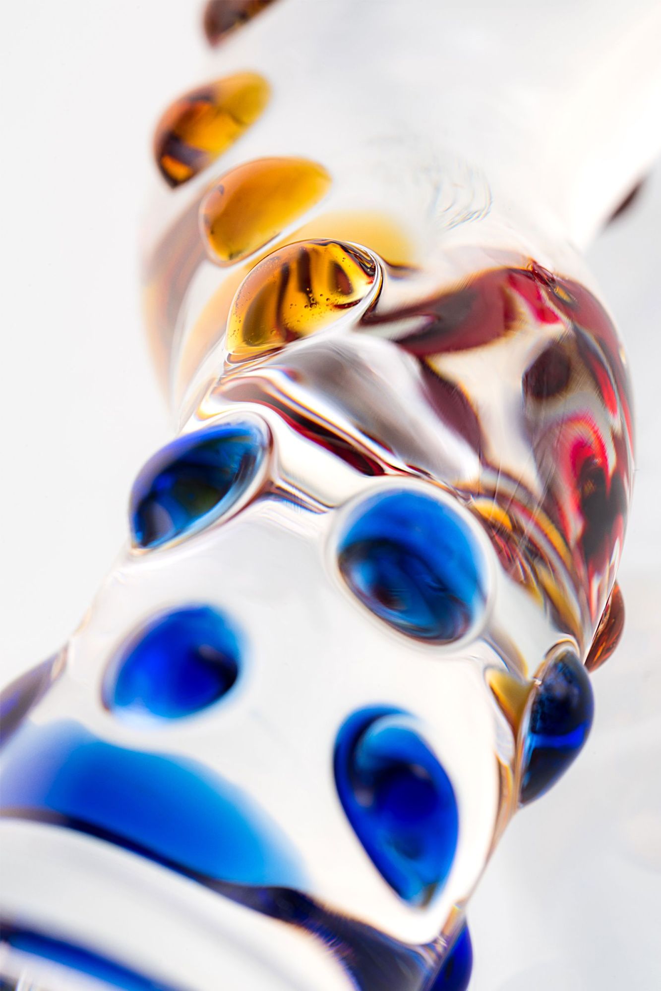 нереалистичный фаллоимитатор sexus glass, стекло, прозрачный, 20 см в 