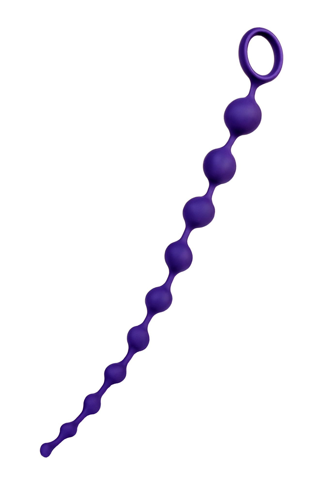 анальная цепочка todo by toyfa grape, силикон, фиолетовая, 35 см, ø 2,7 см в 