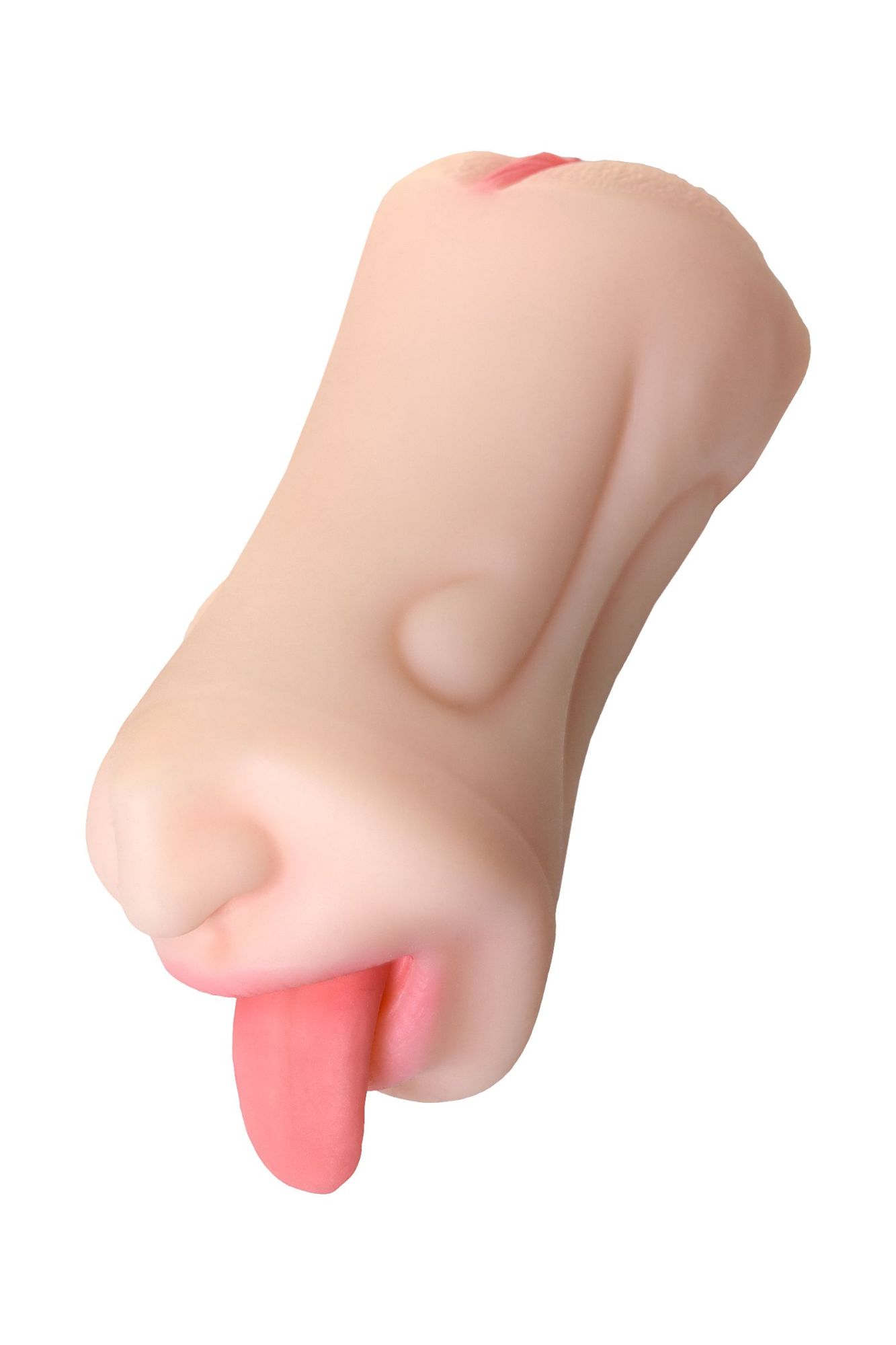 мастурбатор реалистичный toyfa juicy pussy fruity tongue, рот и вагина, tpe, телесный,19 см в 