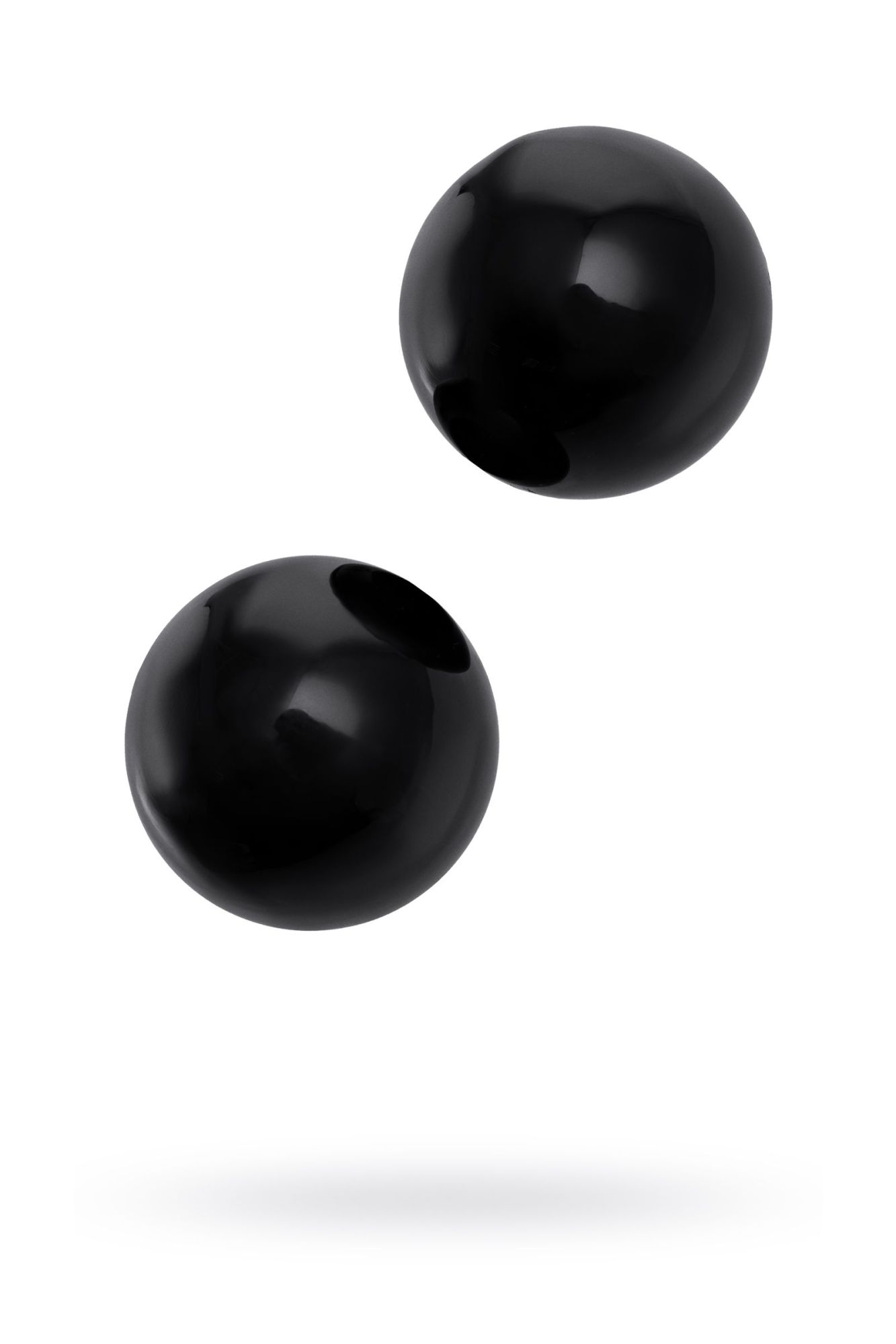 вагинальные шарики sexus glass, стекло, черные, ø 3,2 см в 