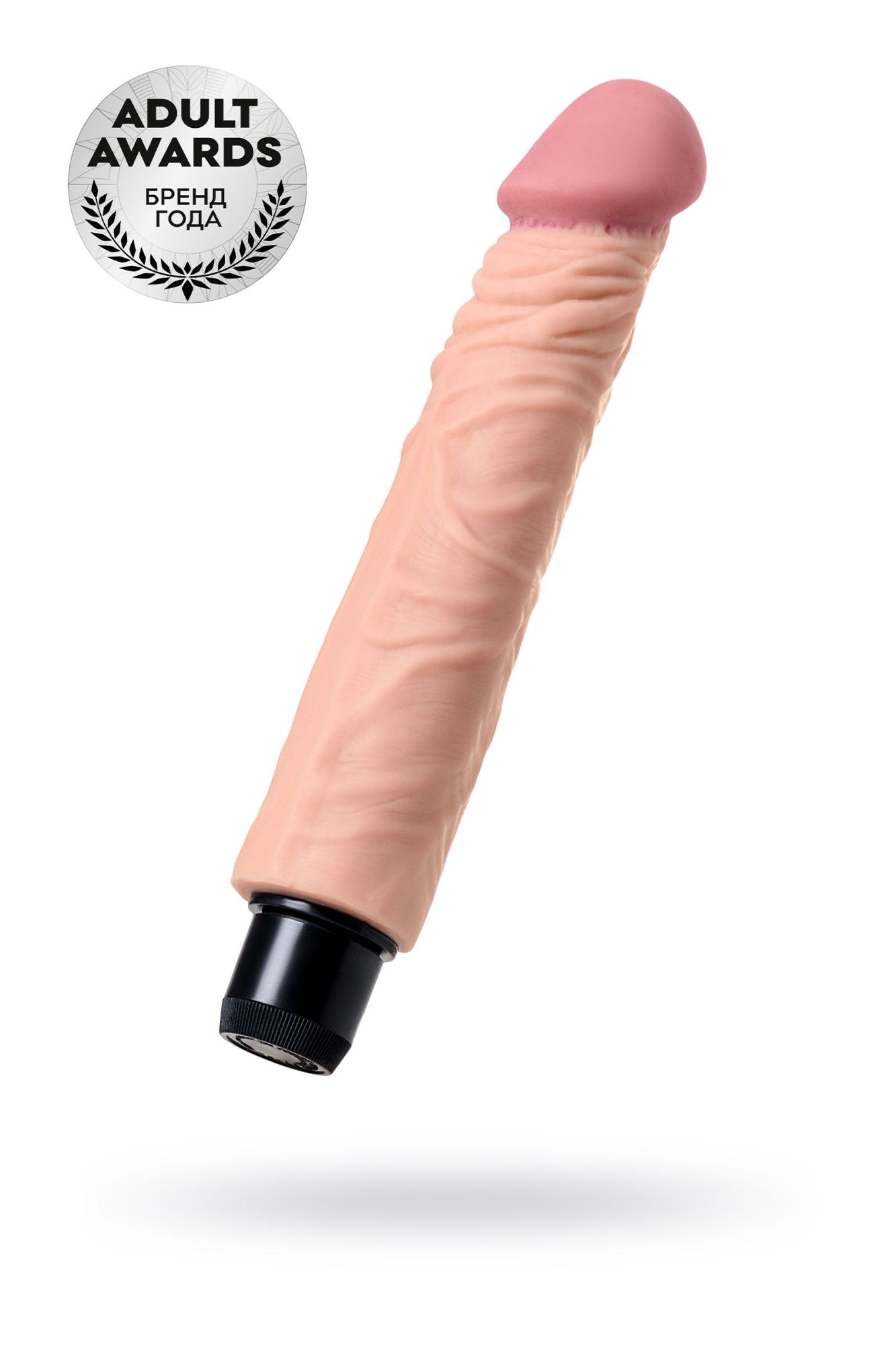 реалистичный вибратор toyfa  a-toys rican, tpe, телесный, 22,5 см в 