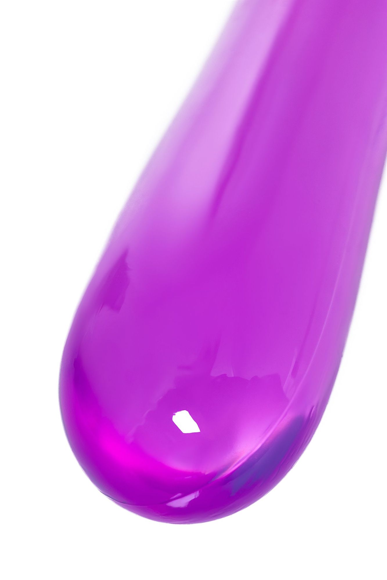 двусторонний фаллоимитатор a-toys by toyfa tanza, tpe, фиолетовый, 27,5 см в 