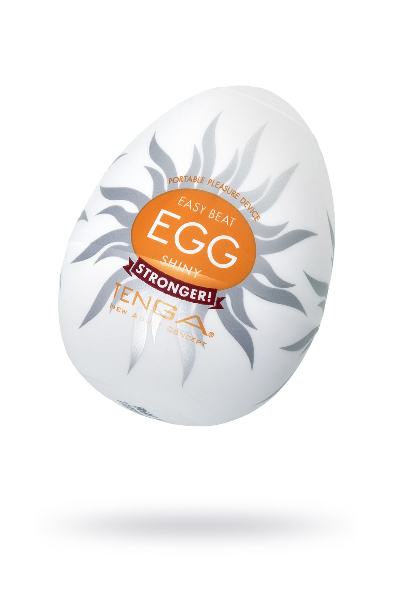 нереалистичный мастурбатор tenga №11 shiny, tpe, белый, 6,1 см в 