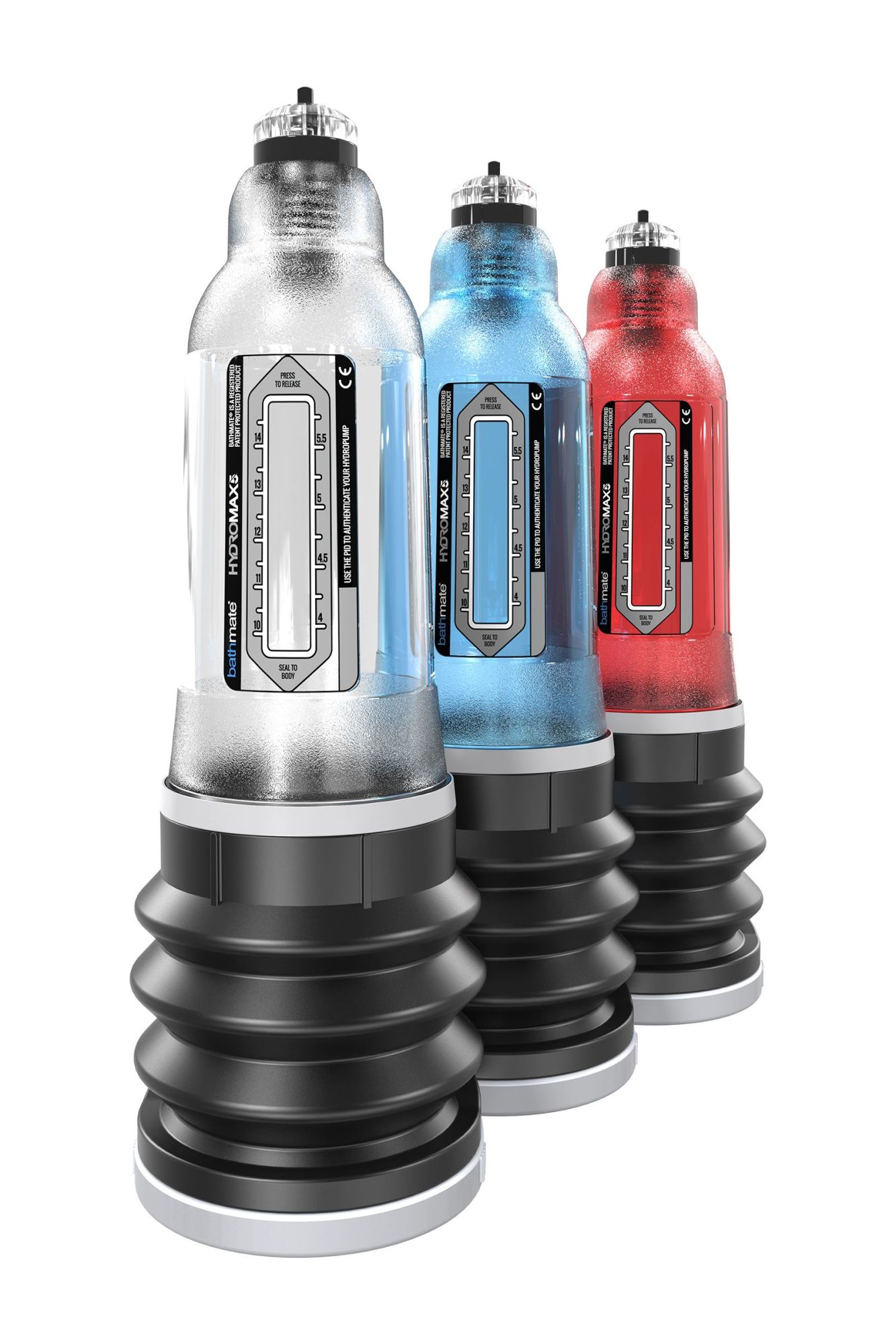 помпа для пениса bathmate hydromax5, abs пластик, голубая (аналог hydromax x20) в 