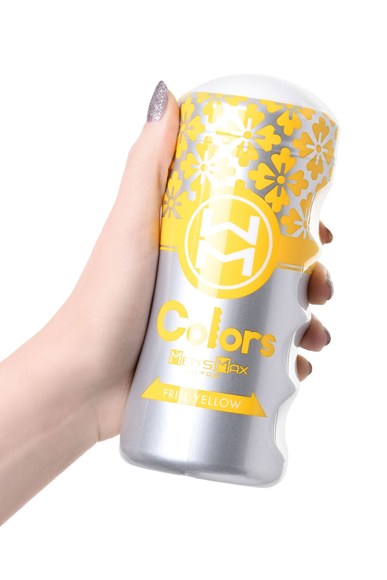 мастурбатор нереалистичный mensmax colors frill yellow, tpe, белый, 15 см в 