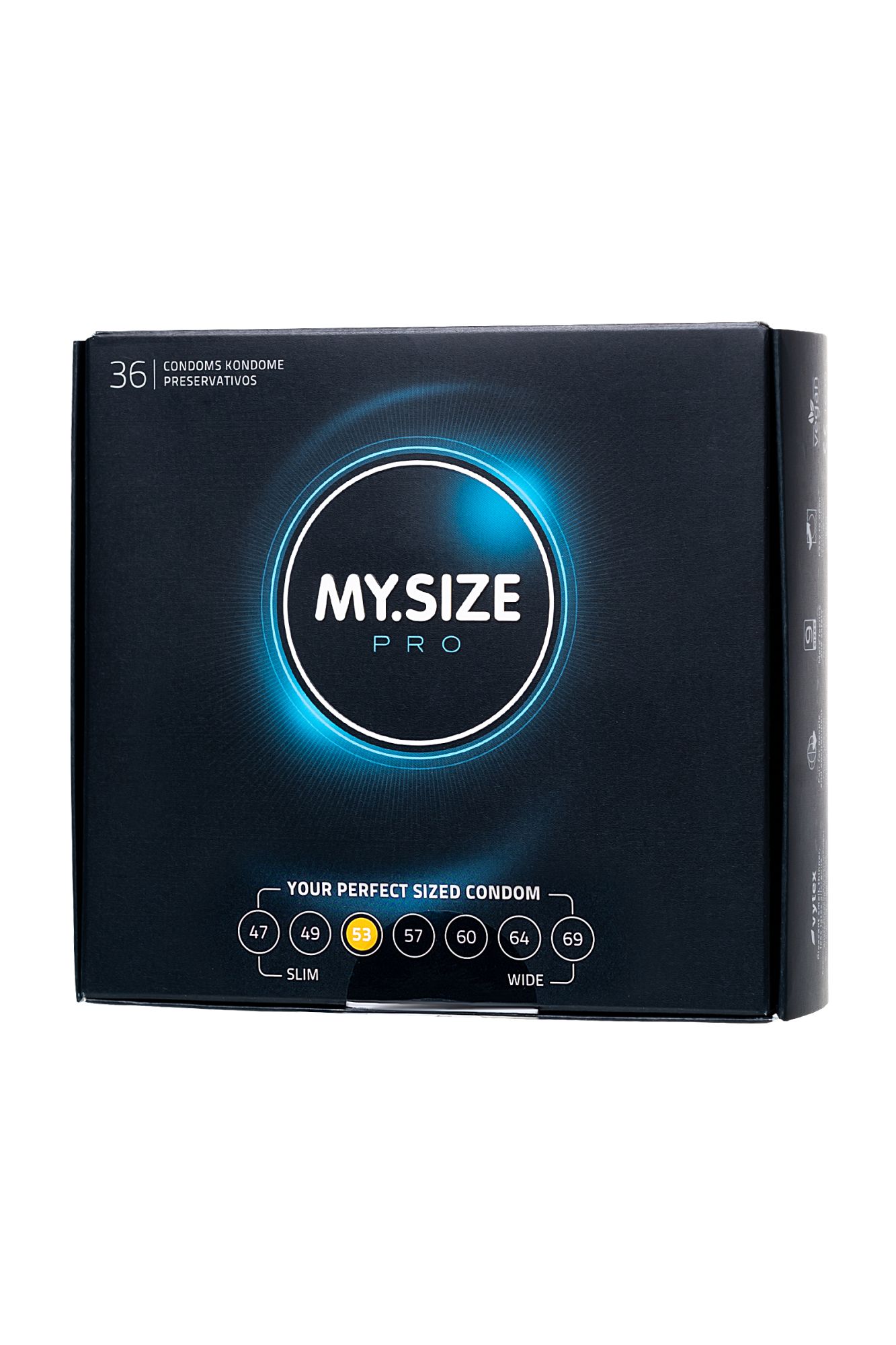 презервативы my.size, латекс, 17,8 см, 5,3 см, 36 шт. в 