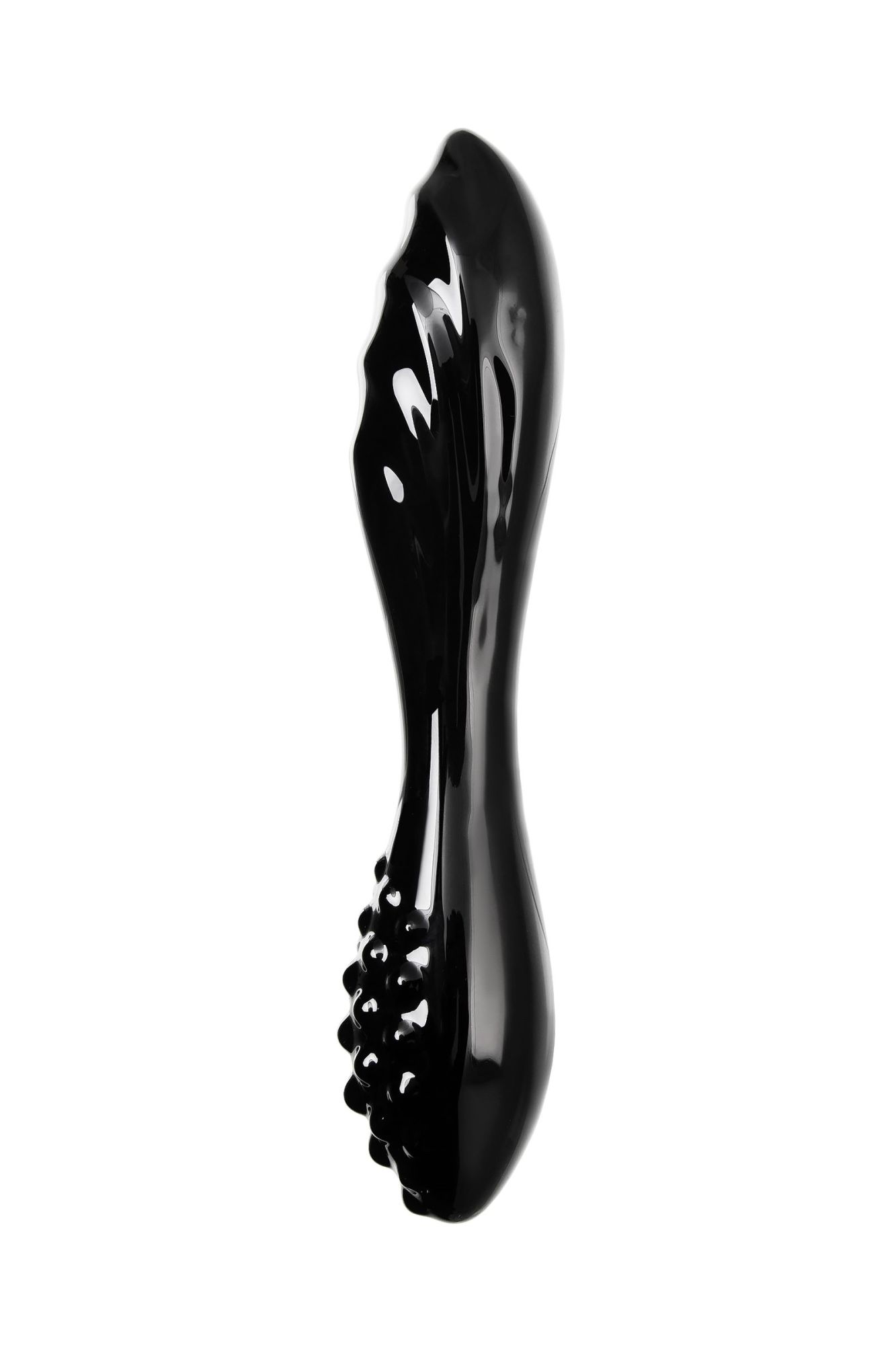 двухсторонний стеклянный стимулятор satisfyer dazzling crystal 11, чёрный в 