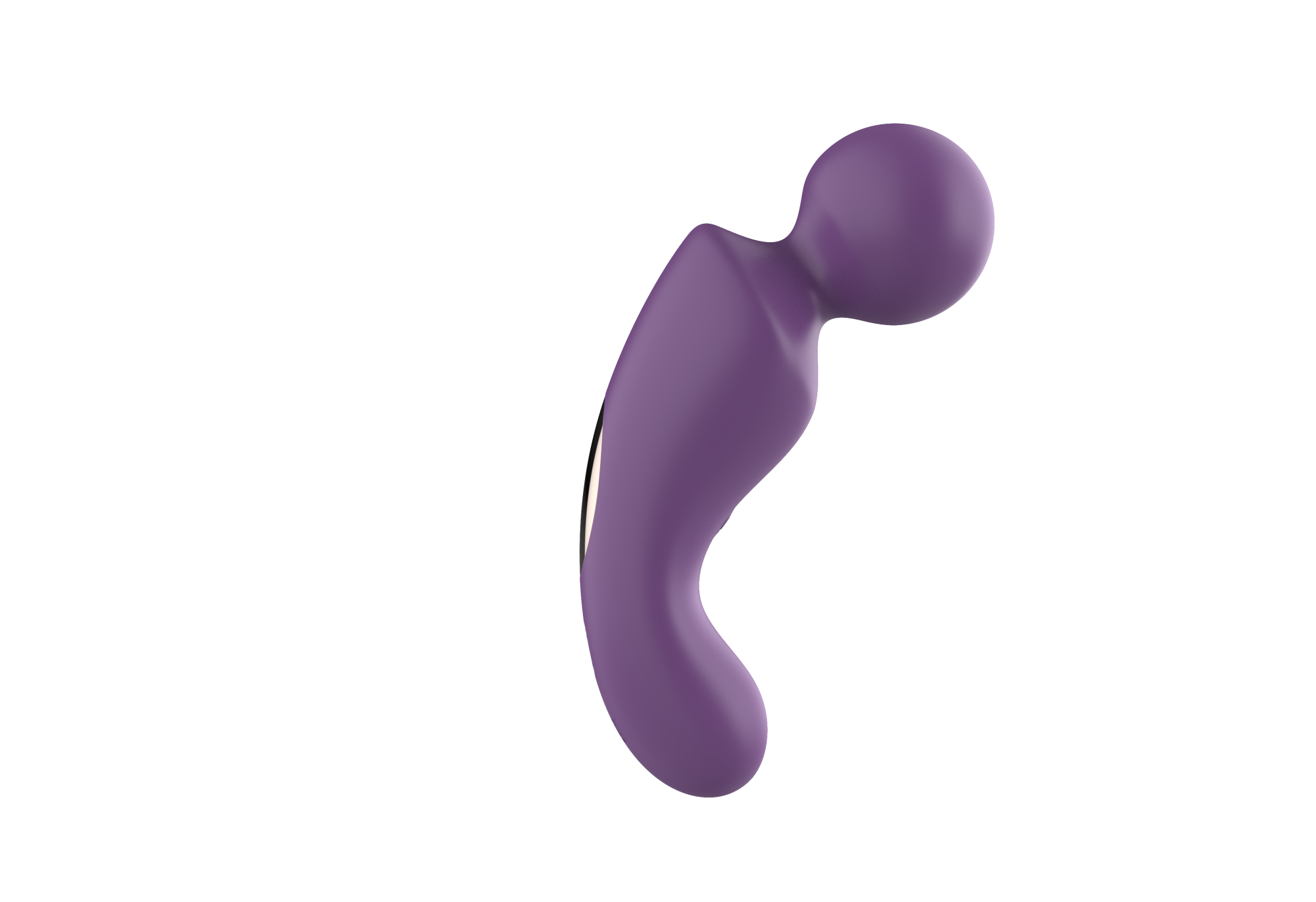 вибратор- вонд с изогнутым корпусом secwell sw24125-purple в 