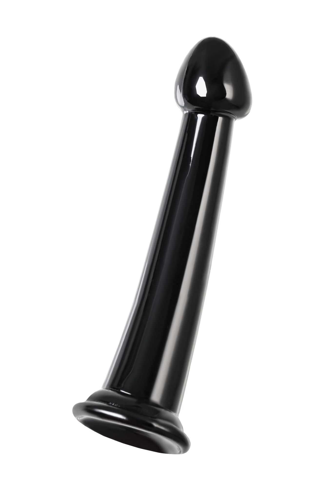 нереалистичный фаллоимитатор jelly dildo m toyfa basic, tpe, чёрный, 18 см в 