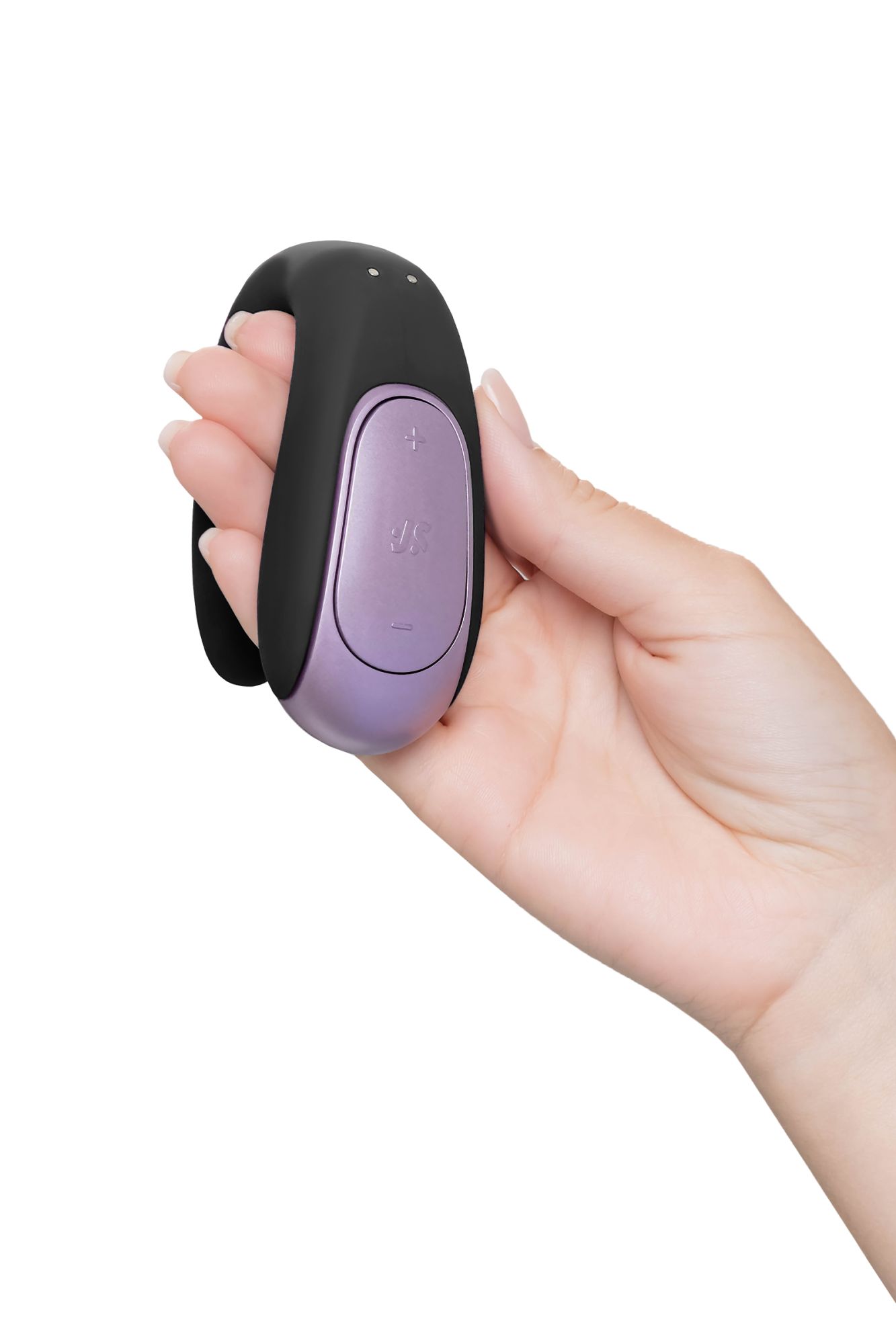 многофункциональный стимулятор для пар satisfyer partner double fun, силикон, черный, 9 см в 