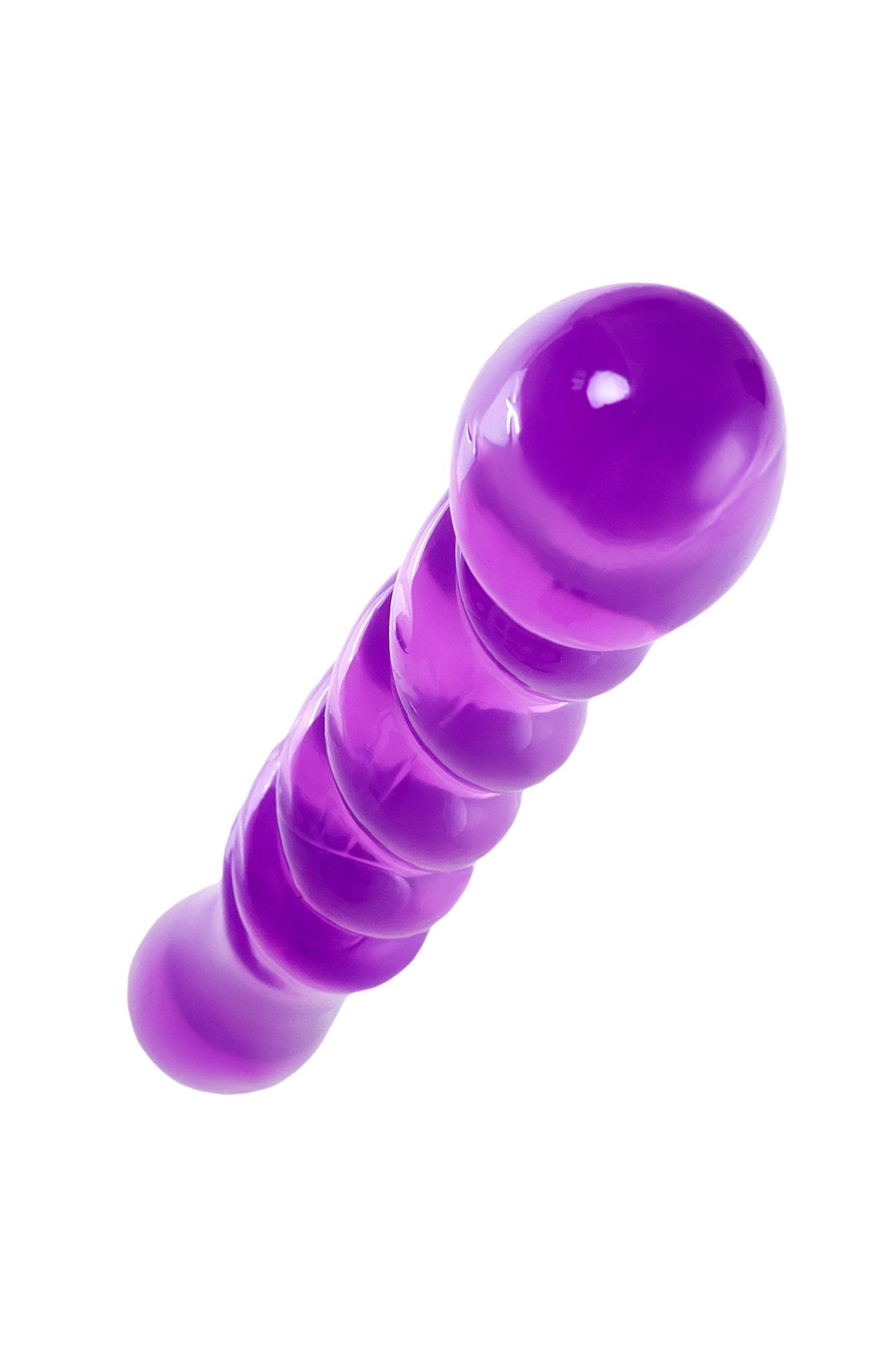 двусторонний фаллоимитатор a-toys by toyfa tanza, tpe, фиолетовый, 27,5 см в 