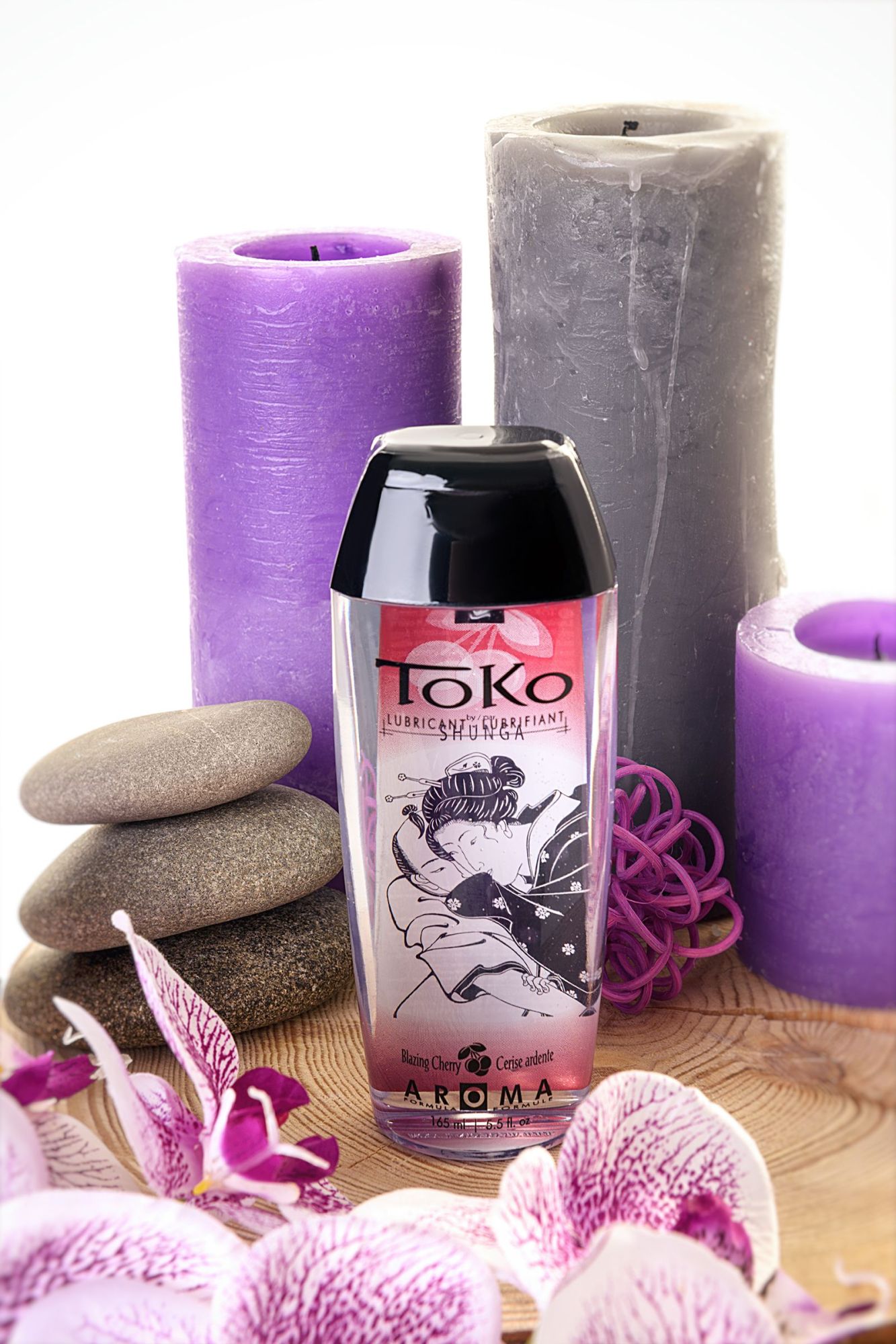 лубрикант shunga toko aroma на водной основе, вишня, 165 мл в 