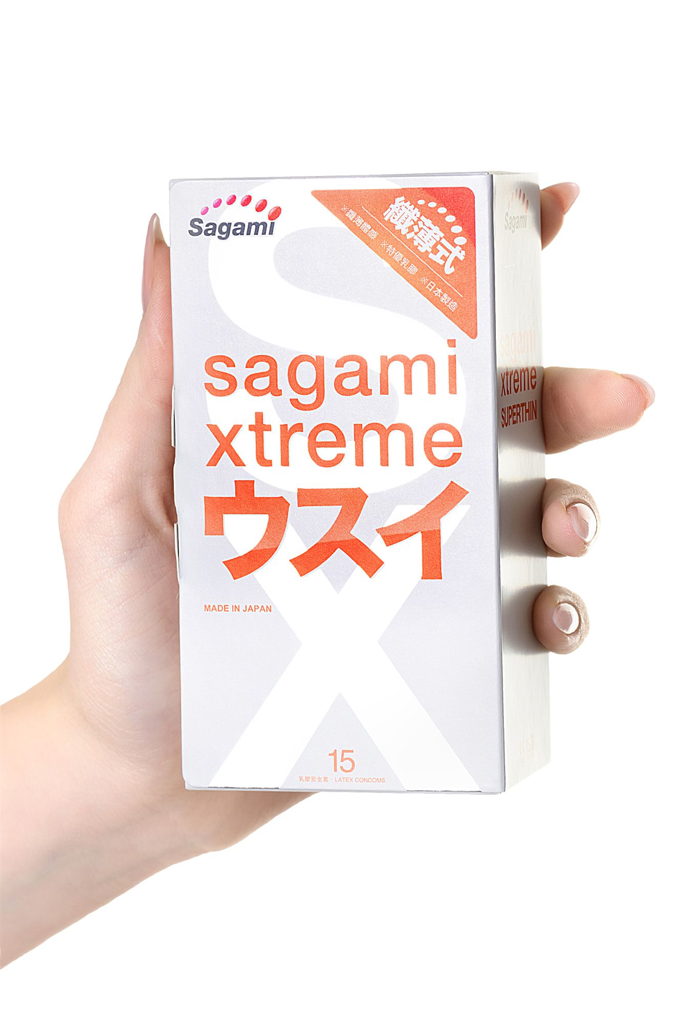 презервативы sagami, xtreme, 0.04, латекс, 19 см, 5,4 см, 15 шт. в 