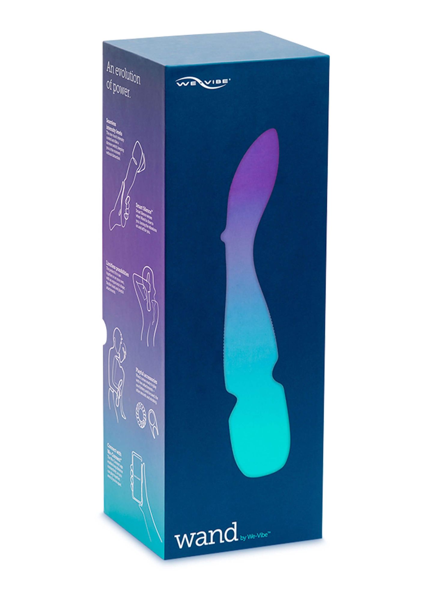 вибратор we-vibe wand, фиолетовый в 