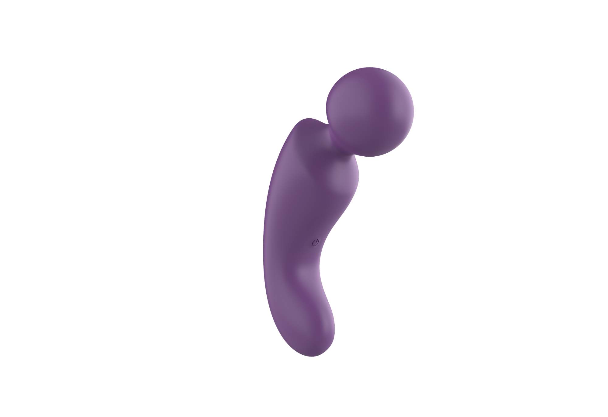 вибратор- вонд с изогнутым корпусом secwell sw24125-purple в 