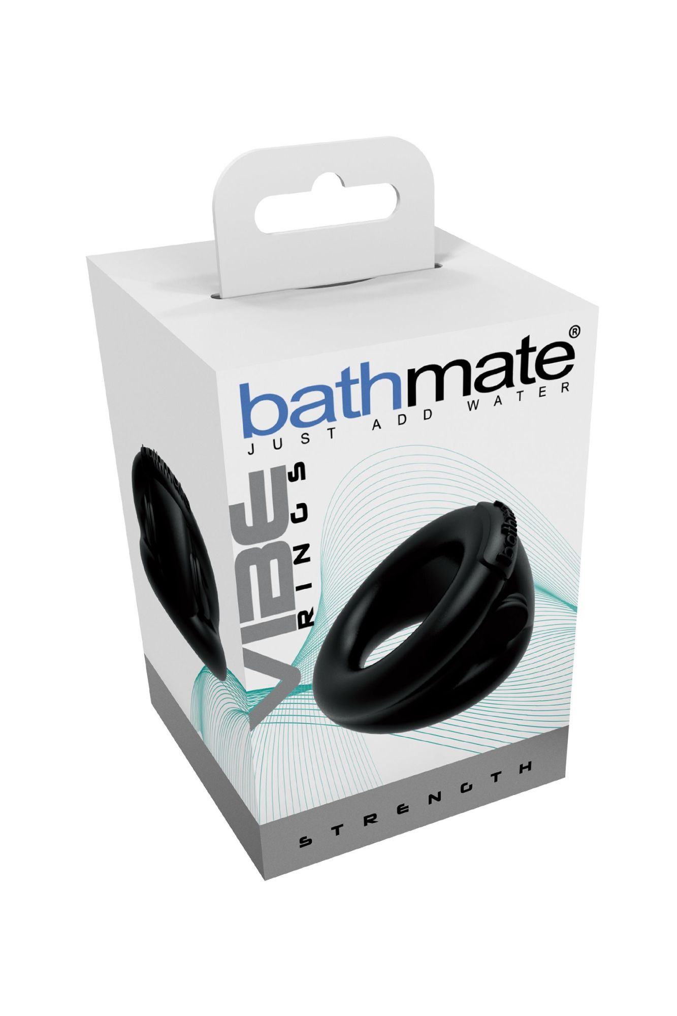 виброкольцо на пенис bathmate strength, elastomex, черное, ø5 см в 