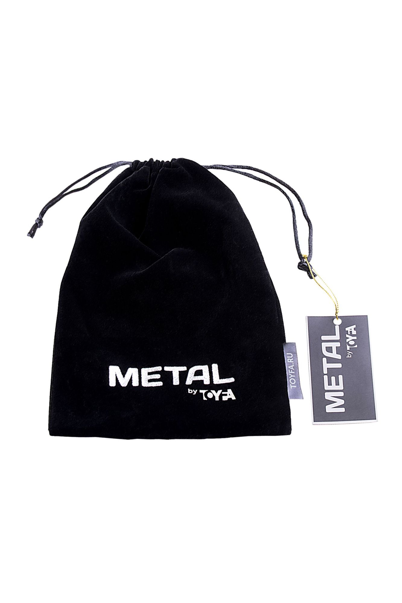 анальная втулка toyfa metal, маленькая, металл+искусственный мех, серебряная, с белым хвостиком, 4, в 