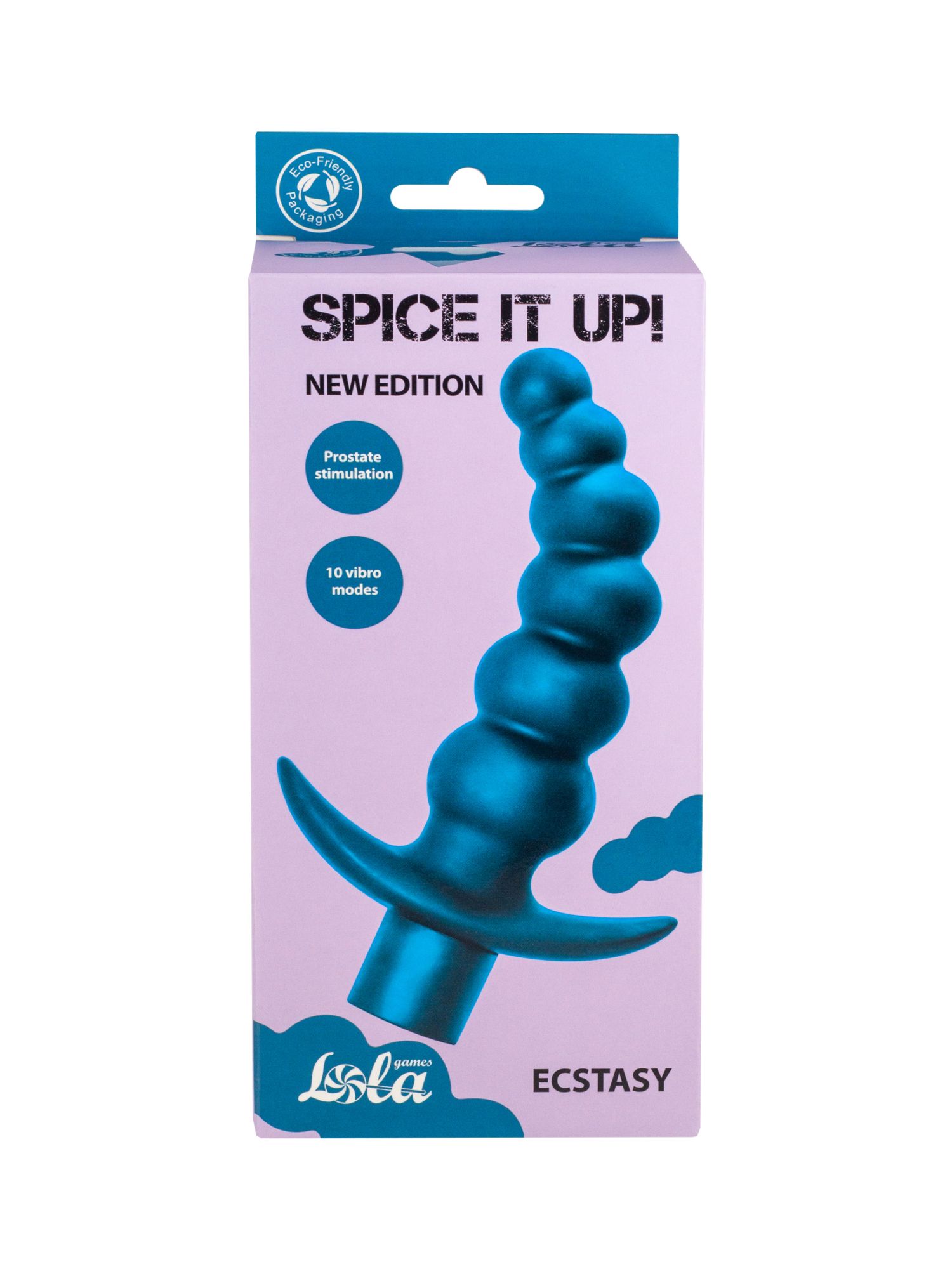 анальная пробка с вибрацией spice it up ecstasy aquamarine 8009-03lola в 
