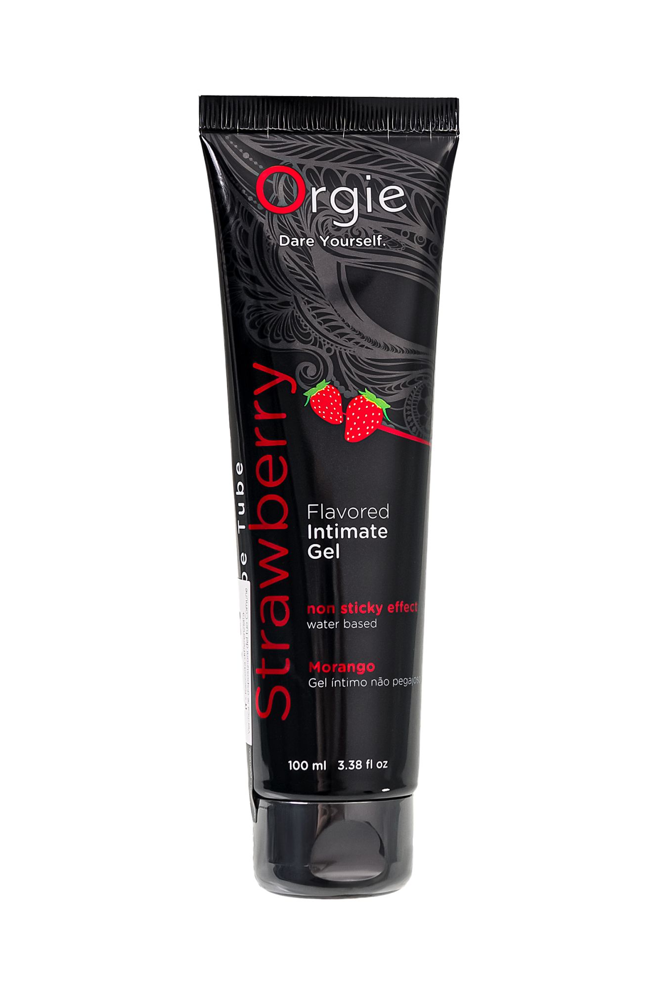 интимный гель orgie lube tube, водная основа, с клубничным вкусом, 100 мл в 