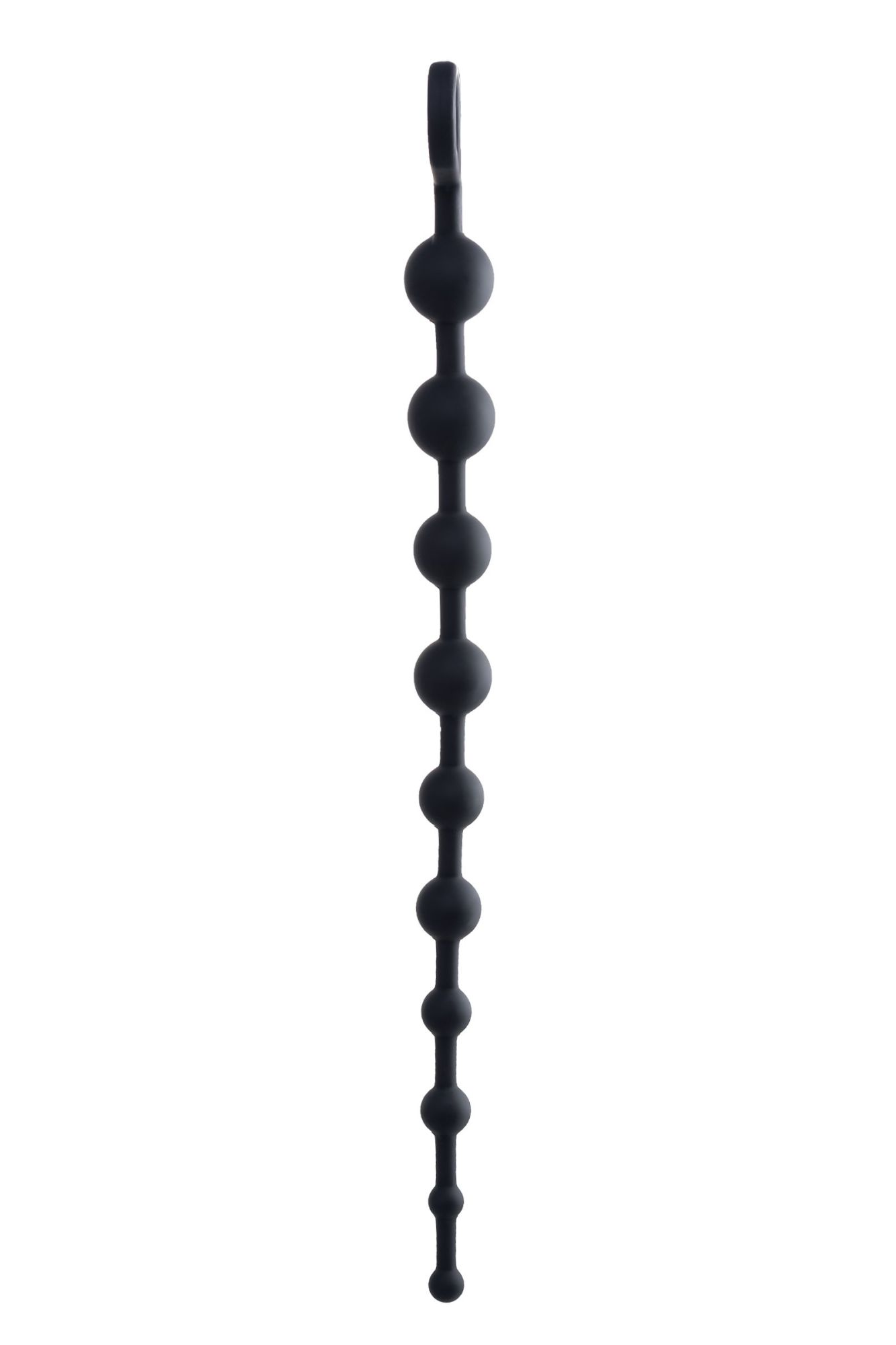анальные бусы toyfa popo pleasure cephei, водонепроницаемые, силикон, черные, 33,5 см, ø 2,4 см в 